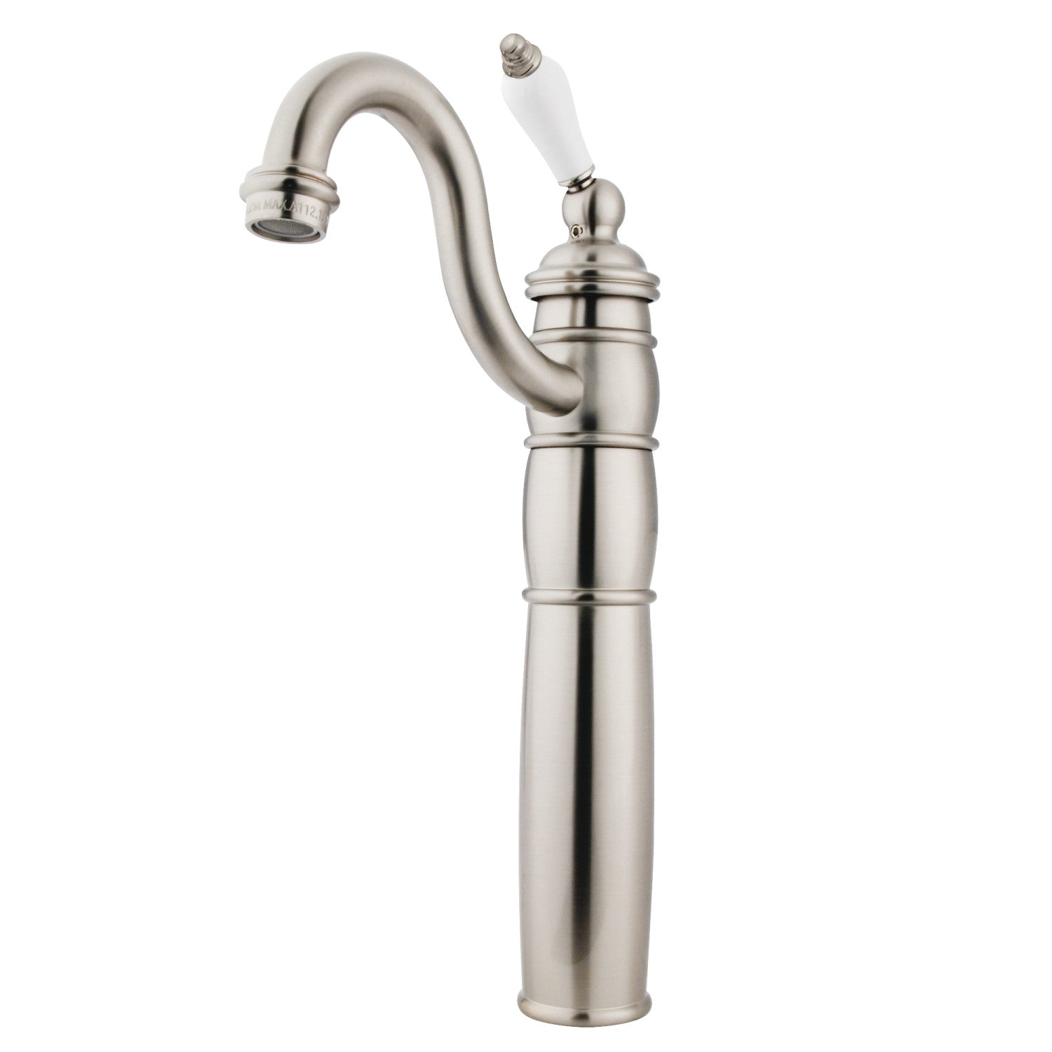 Kingston Heirloom KB1428PL - Heritage Single-Handle 1-Hole Deck Mount Vessel Faucet, Brushed Nickel