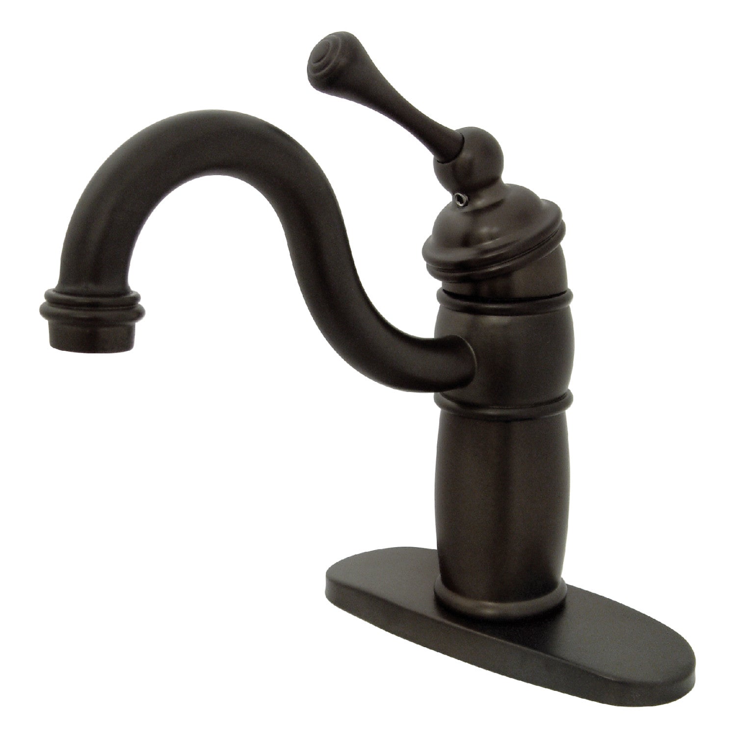 Kingston Heirloom KB1485BL - Vintage One-Handle 1-Hole Deck Mount Bar Faucet, Oil Rubbed Bronze