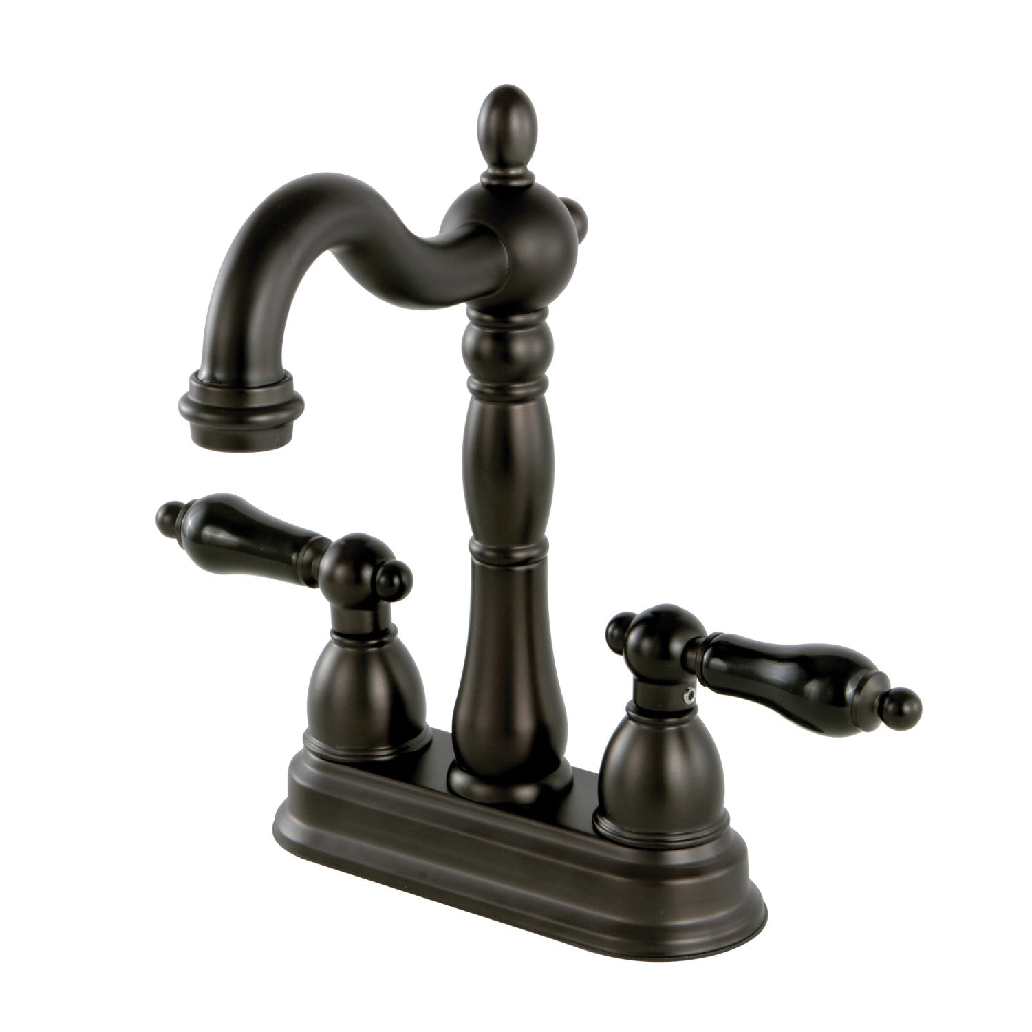 Kingston Heirloom KB1495PKL - Duchess Two-Handle 2-Hole Deck Mount Bar Faucet, Oil Rubbed Bronze