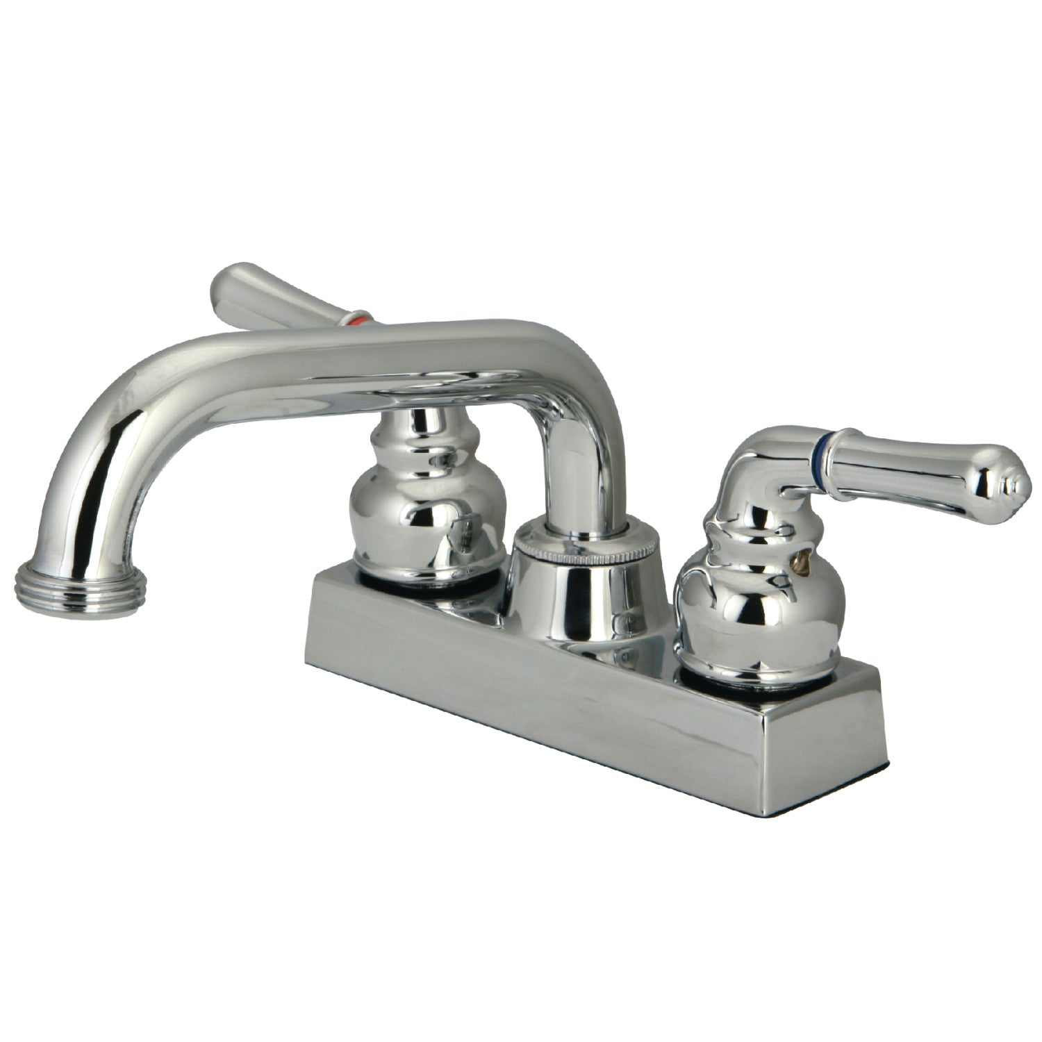 Kingston Tulare KB2471NMLDouble-Handle 2-Hole Deck Mount Laundry Faucet, Polished Chrome