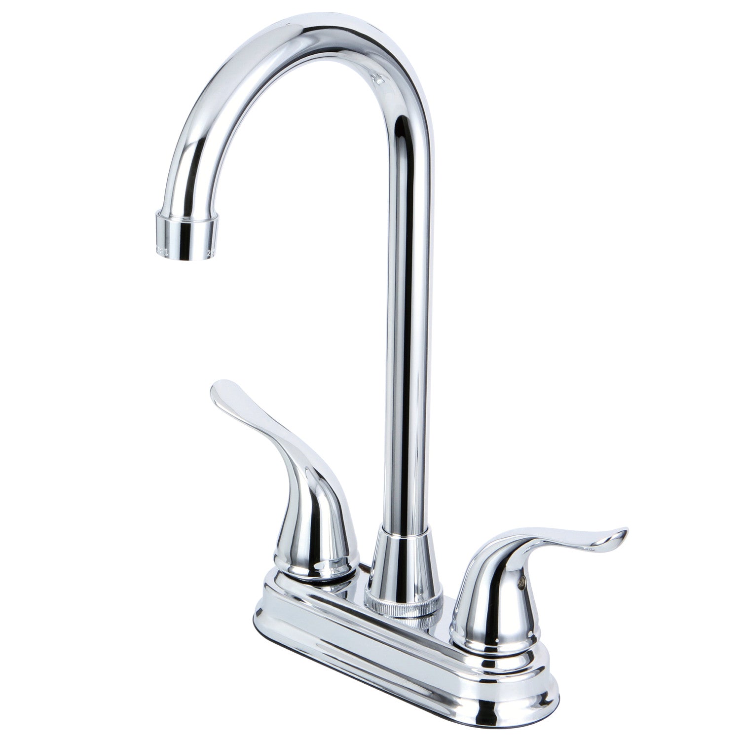 Kingston Tulare KB2491YL - Yosemite Two-Handle 2-Hole Deck Mount Bar Faucet, Polished Chrome