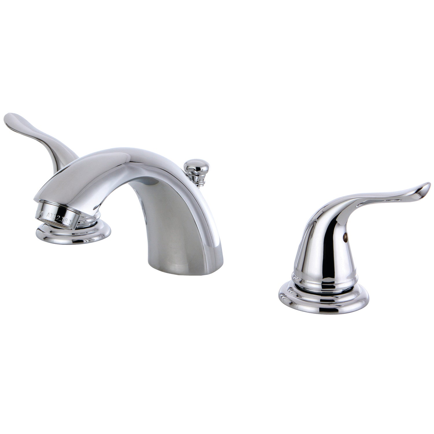 Kingston Tulare KB2951YL - Yosemite Two-Handle 3-Hole Deck Mount Mini-Widespread Bathroom Faucet with Pop-Up Drain, Polished Chrome
