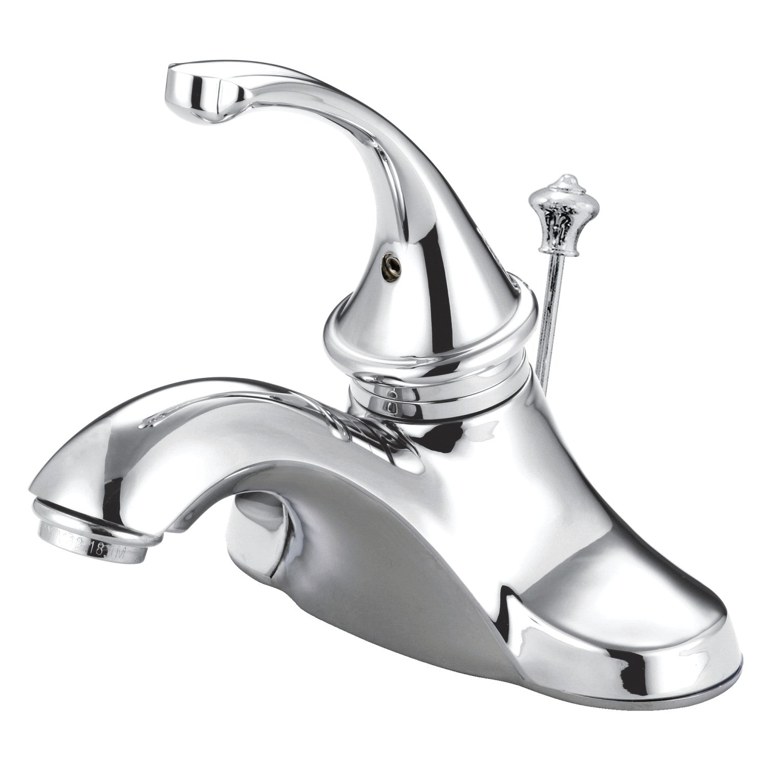 Kingston Tulare KB3541GL - Georgian Single-Handle 3-Hole Deck Mount 4-Inch Centerset Bathroom Faucet with Pop-Up Drain, Polished Chrome