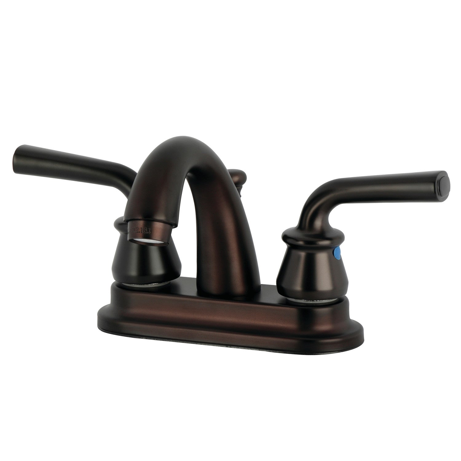 Kingston Tulare KB5615RXL - Restoration Double-Handle 3-Hole Deck Mount 4-Inch Centerset Bathroom Faucet with Pop-Up Drain, Oil Rubbed Bronze