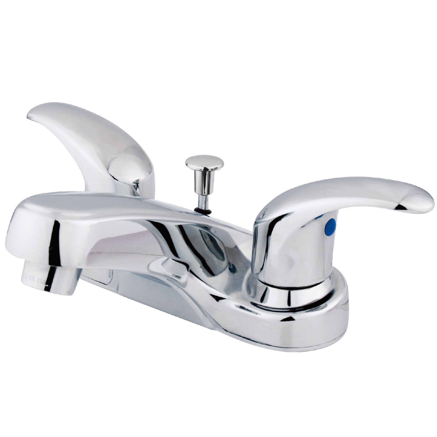 Kingston Tulare KB6251LL - Legacy Double-Handle 3-Hole Deck Mount 4-Inch Centerset Bathroom Faucet with Pop-Up Drain, Polished Chrome