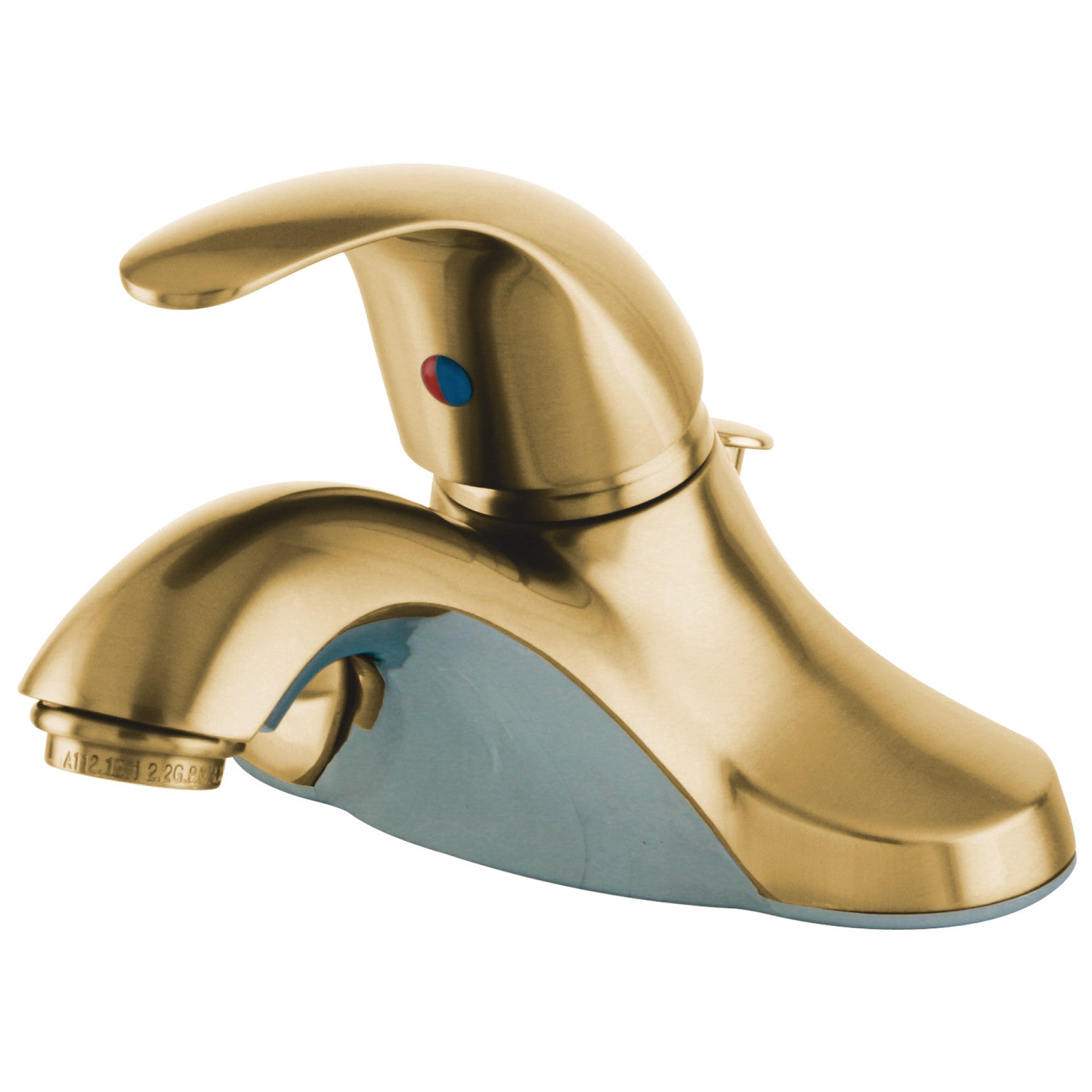 Kingston Tulare KB6542LL - Legacy Single-Handle 3-Hole Deck Mount 4-Inch Centerset Bathroom Faucet with Pop-Up Drain, Polished Brass