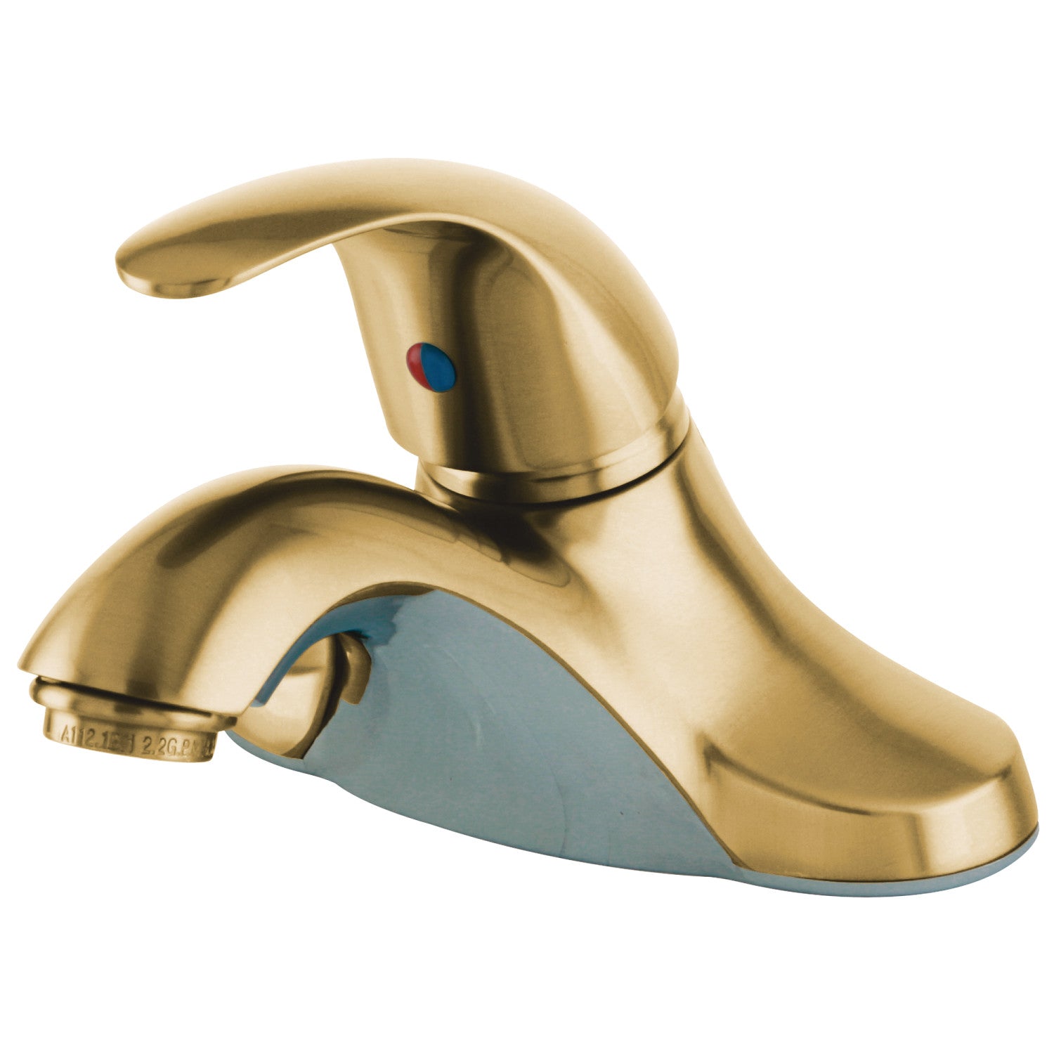 Kingston Tulare KB6542LP - Legacy Single-Handle 3-Hole Deck Mount 4-Inch Centerset Bathroom Faucet, Polished Brass