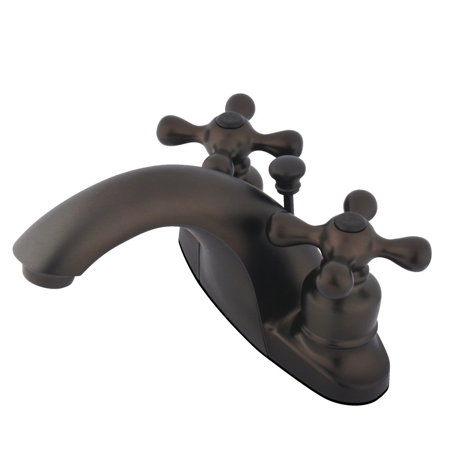 Kingston Tulare KB7645AX - English Country Double-Handle 3-Hole Deck Mount 4-Inch Centerset Bathroom Faucet with Pop-Up Drain, Oil Rubbed Bronze