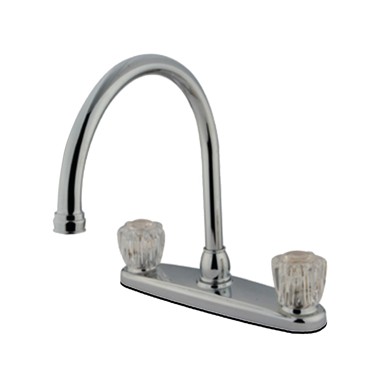 Kingston KB790AC Two-Handle 2-Hole 8" Centerset Kitchen Faucet, Polished Chrome — image 1