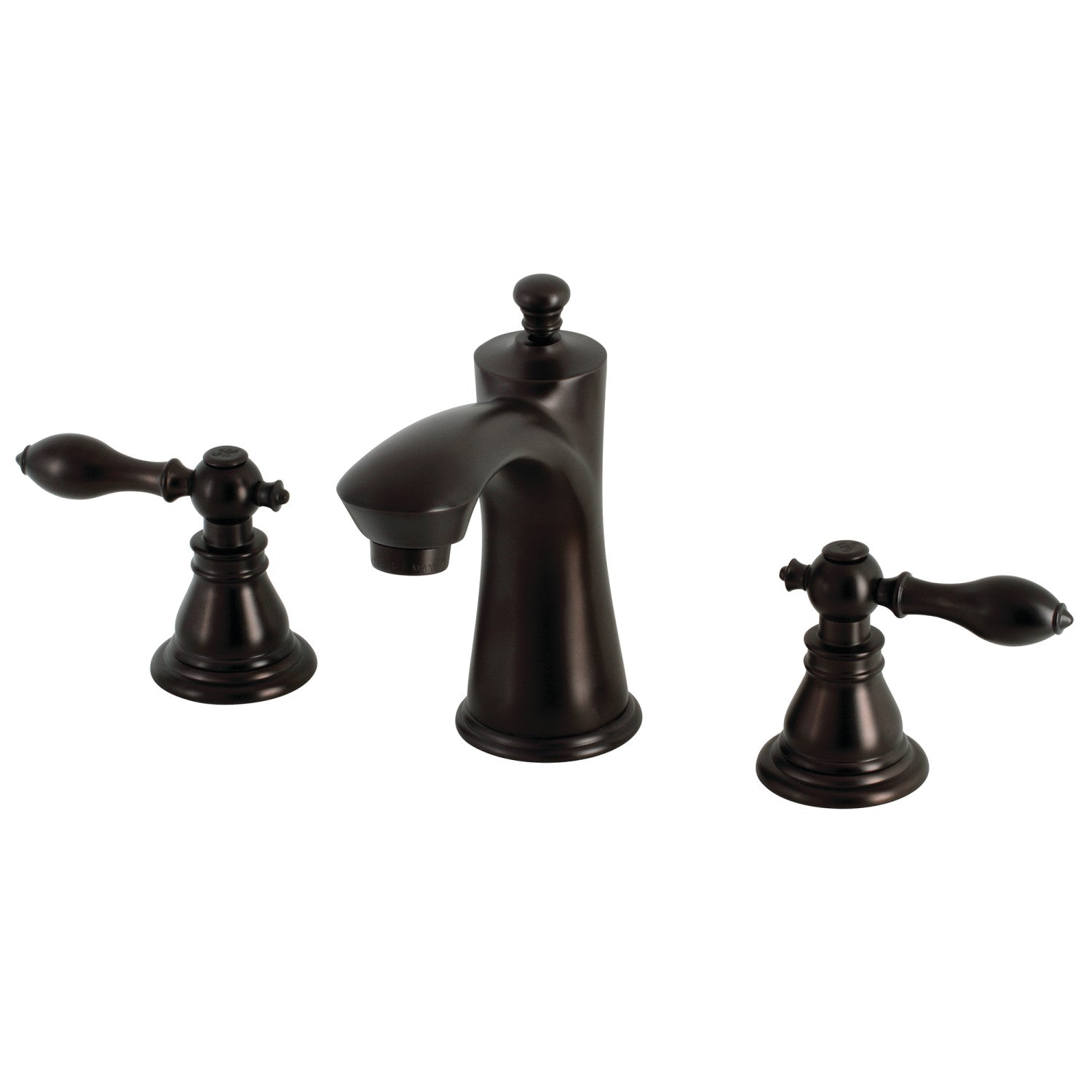 Kingston Tulare KB7965ACL - American Classic Two-Handle 3-Hole Deck Mount Widespread Bathroom Faucet with Pop-Up Drain, Oil Rubbed Bronze