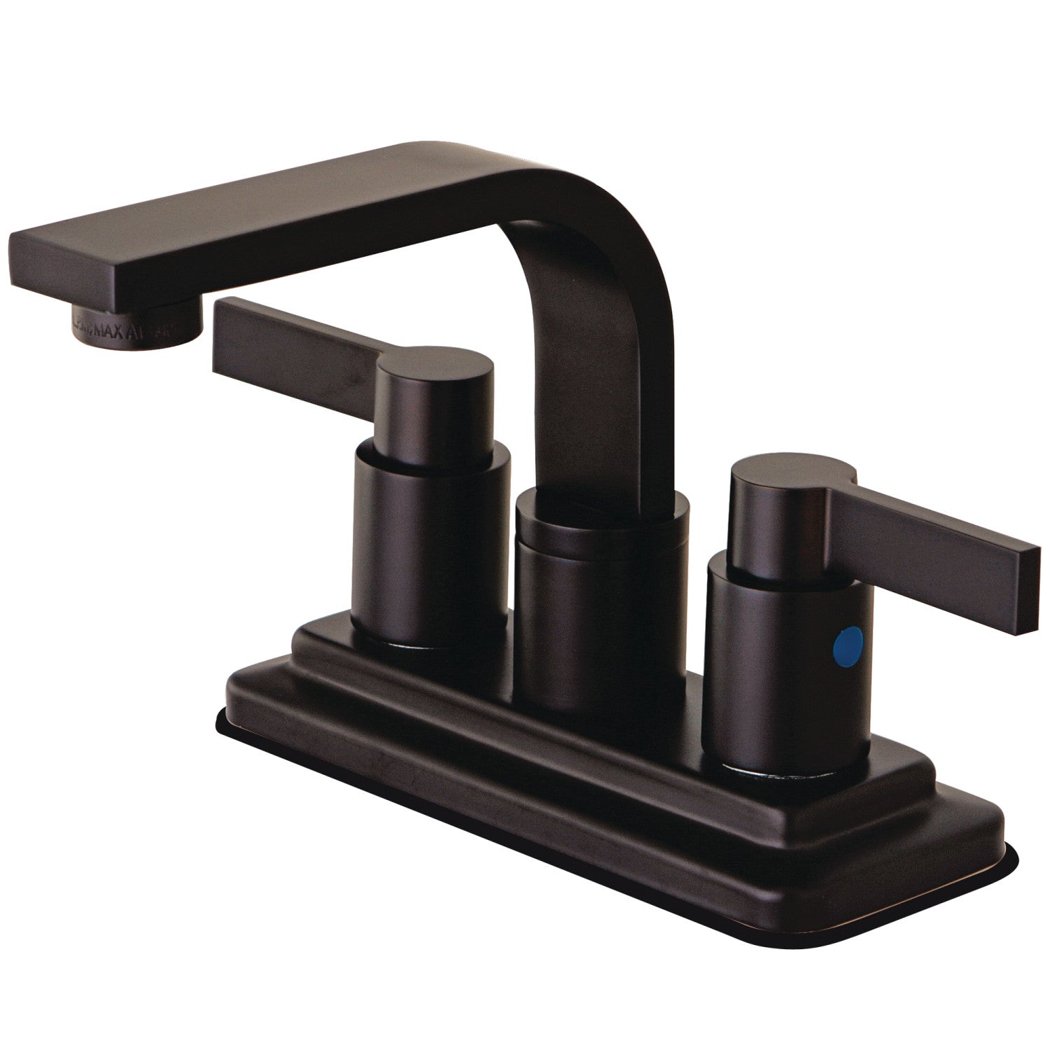 Kingston Sona KB8465NDL - NuvoFusion Double-Handle 3-Hole Deck Mount 4-Inch Centerset Bathroom Faucet with Push-Up Pop-Up, Oil Rubbed Bronze