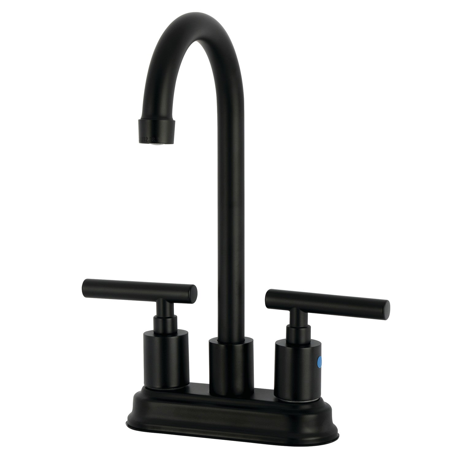 Kingston Sona KB8490CML - Manhattan Two-Handle 2-Hole Deck Mount Bar Faucet, Matte Black