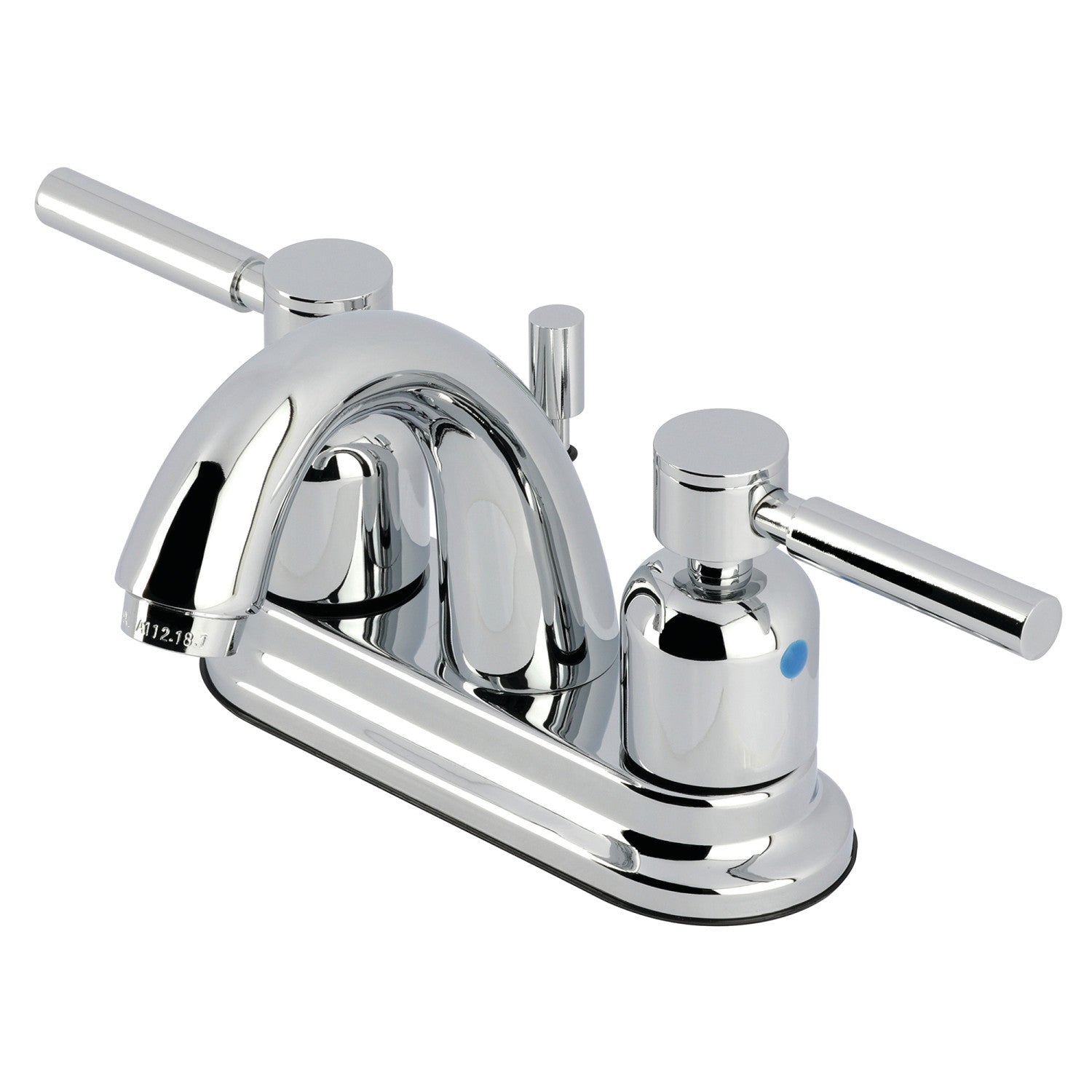 Kingston Tulare KB8611DL - Concord Double-Handle 3-Hole Deck Mount 4-Inch Centerset Bathroom Faucet with Pop-Up Drain, Polished Chrome