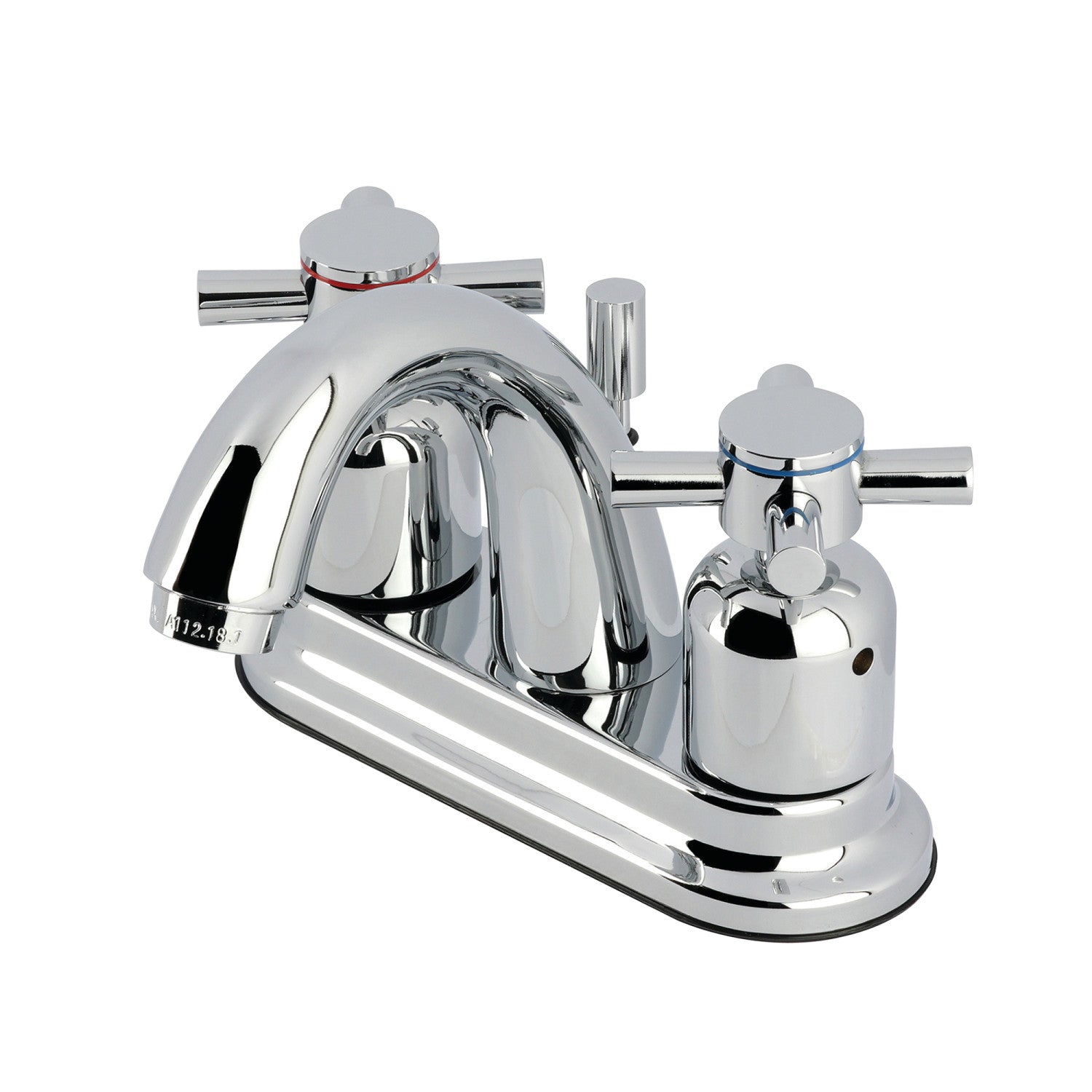Kingston Tulare KB8611DX - Concord Double-Handle 3-Hole Deck Mount 4-Inch Centerset Bathroom Faucet with Pop-Up Drain, Polished Chrome