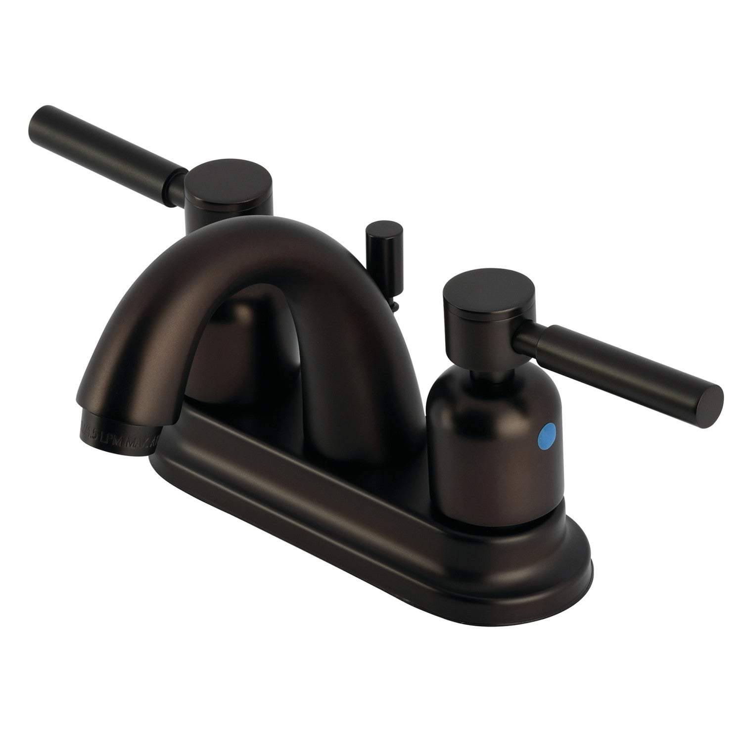Kingston Tulare KB8615DL - Concord Double-Handle 3-Hole Deck Mount 4-Inch Centerset Bathroom Faucet with Pop-Up Drain, Oil Rubbed Bronze
