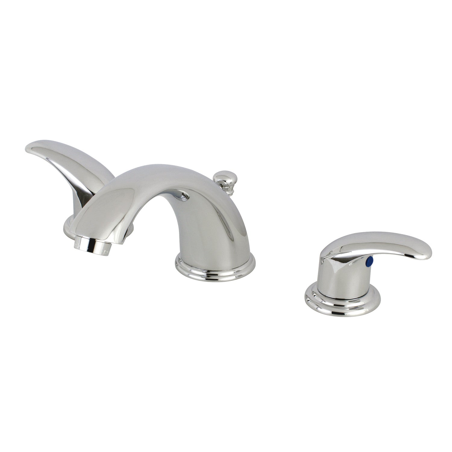 Kingston Tulare KB961LL - Legacy Two-Handle 3-Hole Deck Mount Widespread Bathroom Faucet with Pop-Up Drain, Polished Chrome