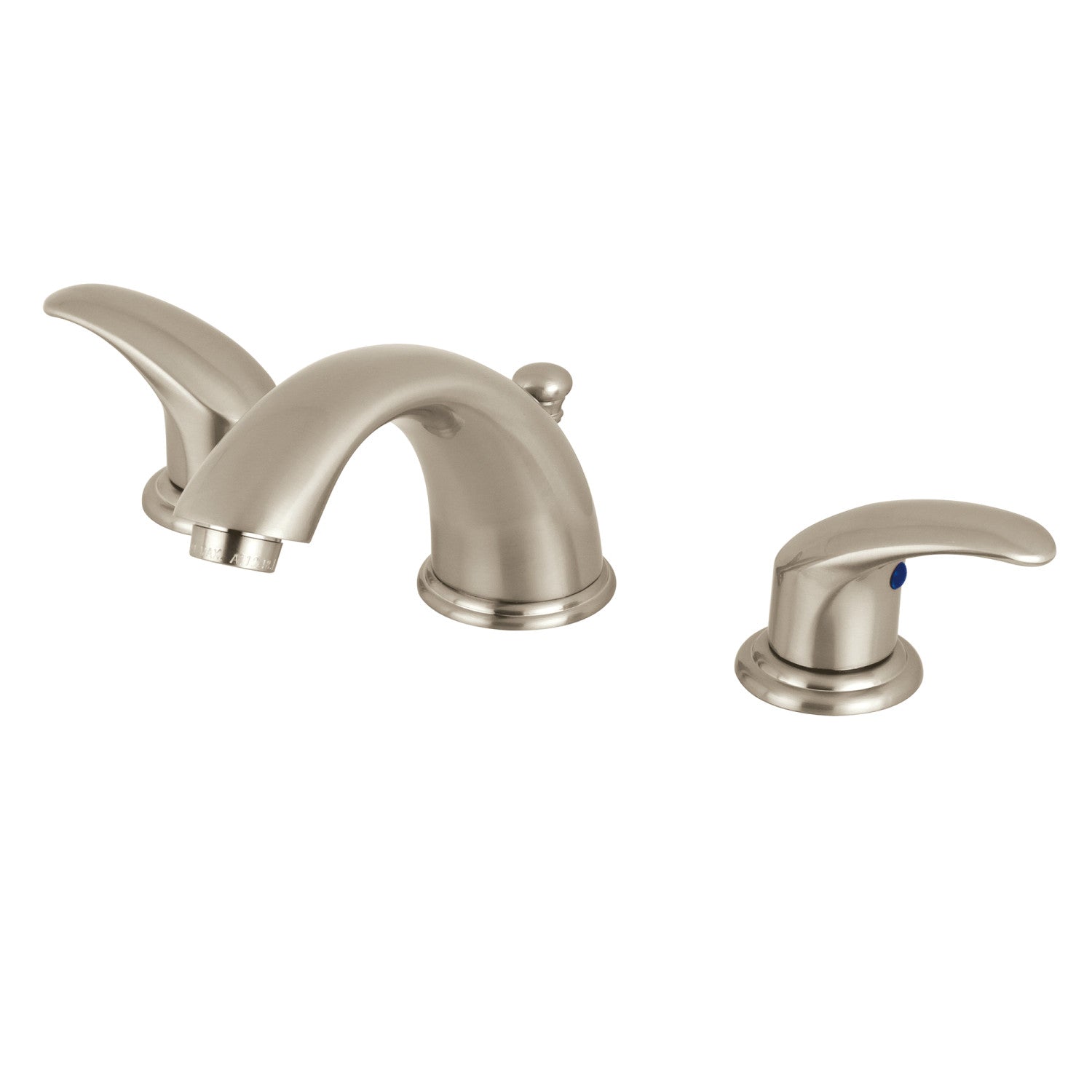 Kingston Tulare KB968LL - Legacy Two-Handle 3-Hole Deck Mount Widespread Bathroom Faucet with Pop-Up Drain, Brushed Nickel