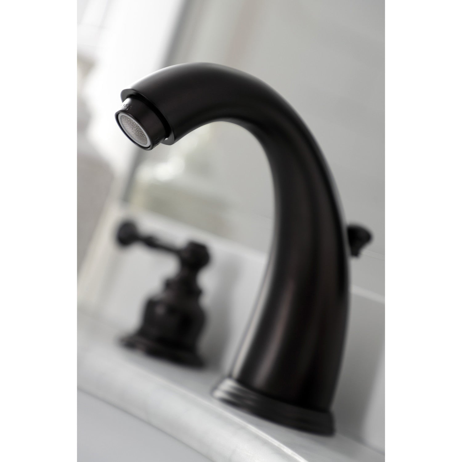 Kingston Tulare KB985NL - Naples Two-Handle 3-Hole Deck Mount Widespread Bathroom Faucet with Pop-Up Drain, Oil Rubbed Bronze — thumbnail 3