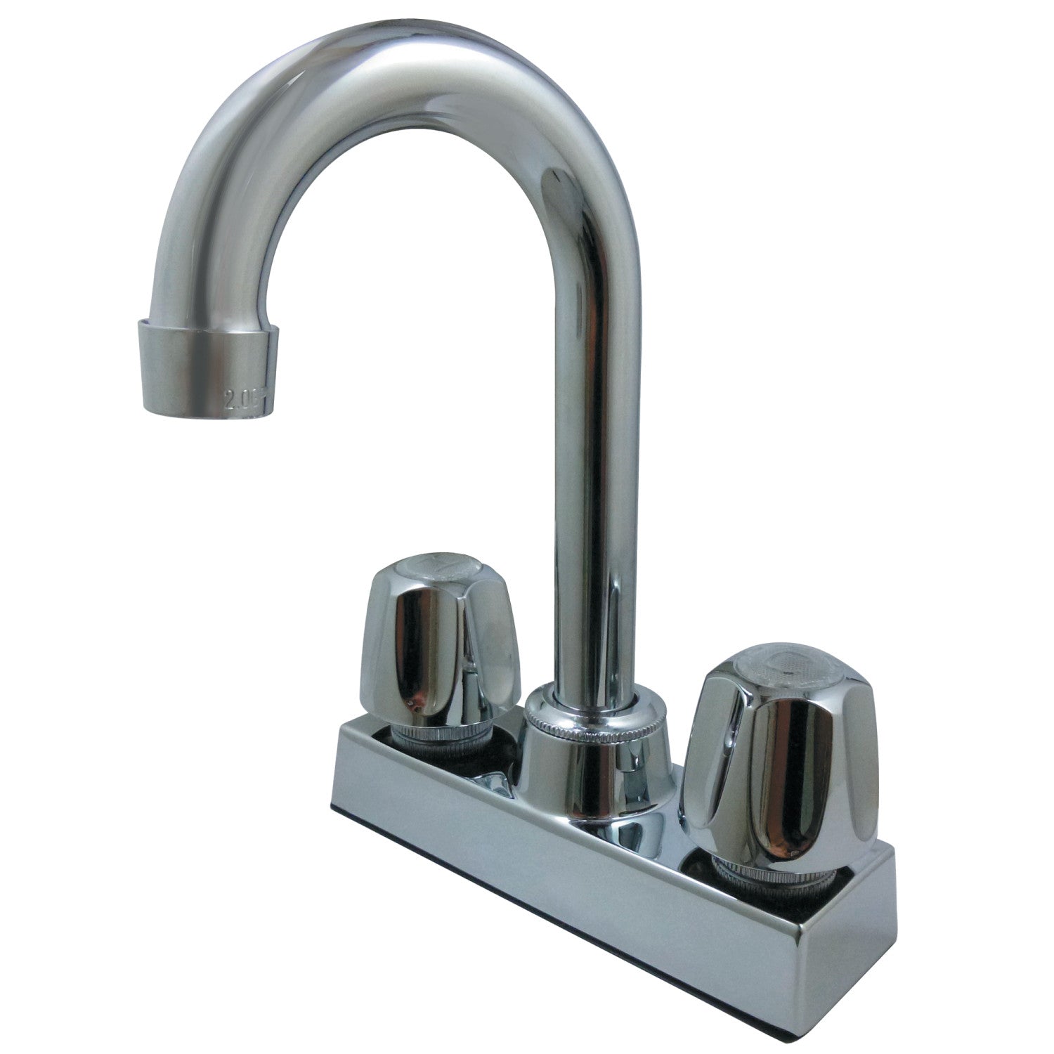 Kingston KF470 Two-Handle 2-Hole Deck Mount Bar Faucet, Polished Chrome