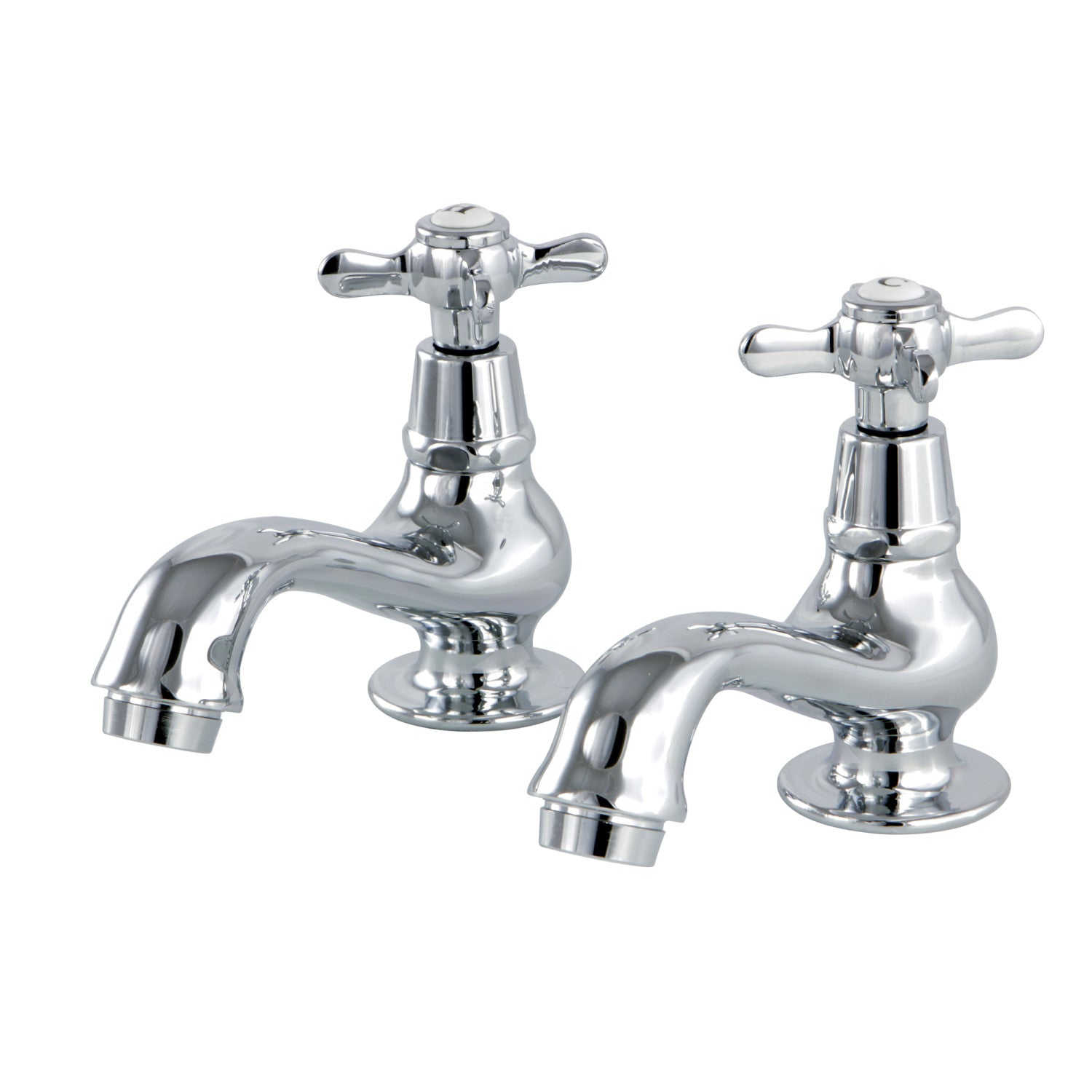 Kingston Heirloom KS1101BEX - Essex Two-Handle Deck Mount Basin Tap Faucet, Polished Chrome
