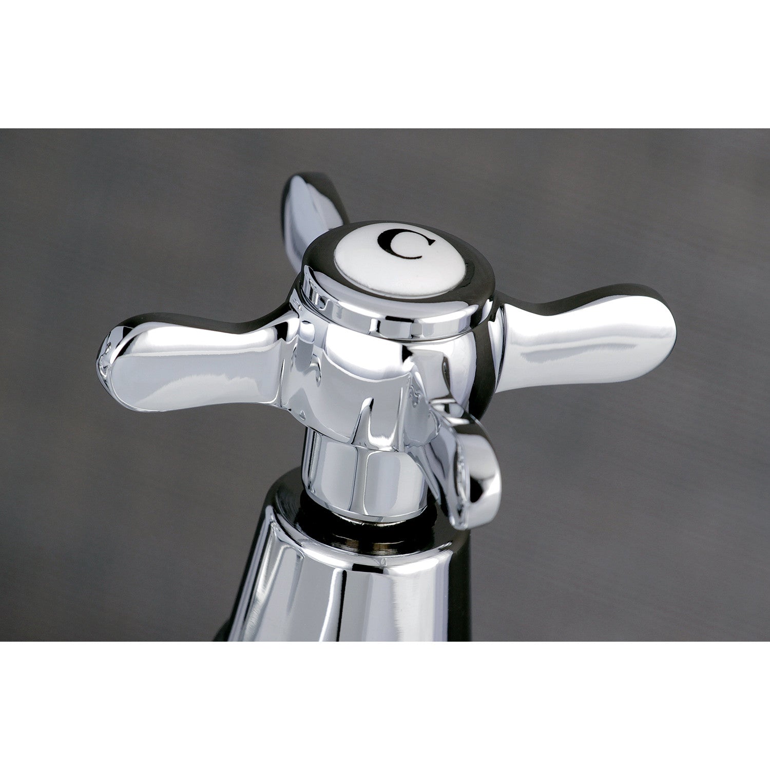 Kingston Heirloom KS1101BEX - Essex Two-Handle Deck Mount Basin Tap Faucet, Polished Chrome — thumbnail 3