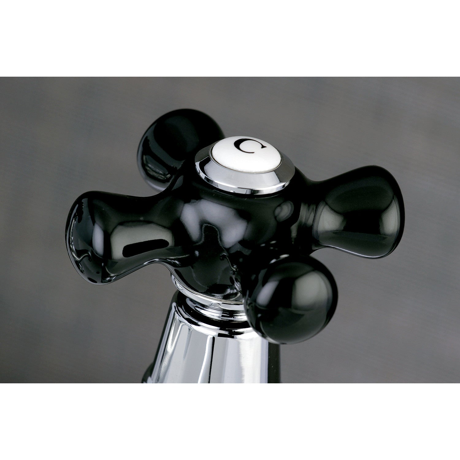 Kingston Heirloom KS1101PKX - Duchess Two-Handle Deck Mount Basin Tap Faucet, Polished Chrome — thumbnail 3