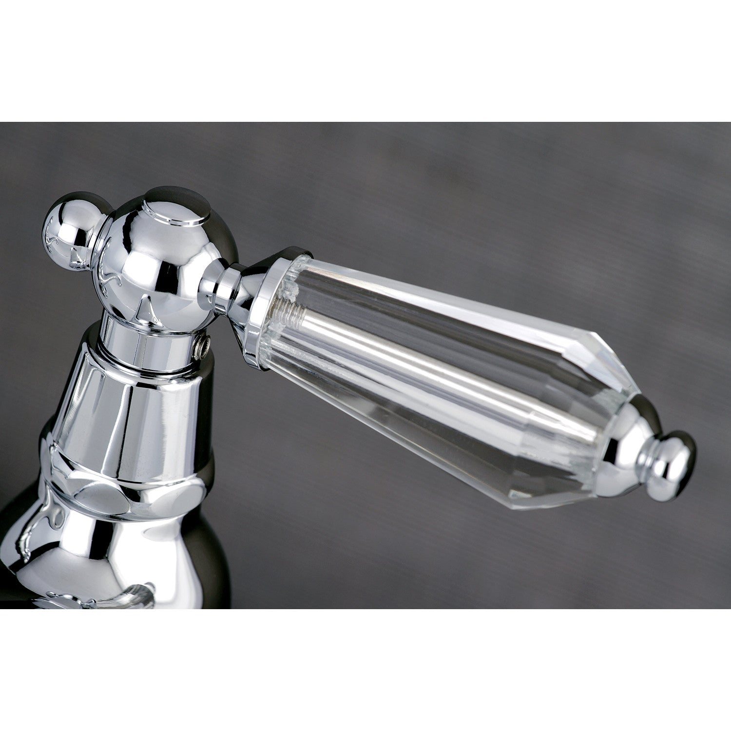 Kingston Heirloom KS1101WLL - Wilshire Two-Handle Deck Mount Basin Tap Faucet, Polished Chrome — thumbnail 2