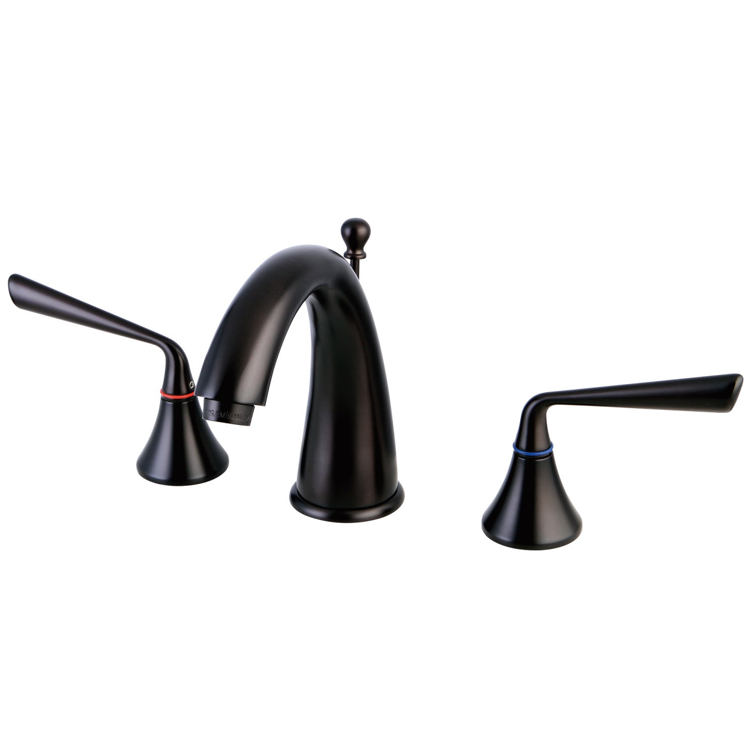 Kingston Tulare KS2975ZL - Silver Sage Two-Handle 3-Hole Deck Mount Widespread Bathroom Faucet with Brass Pop-Up, Oil Rubbed Bronze