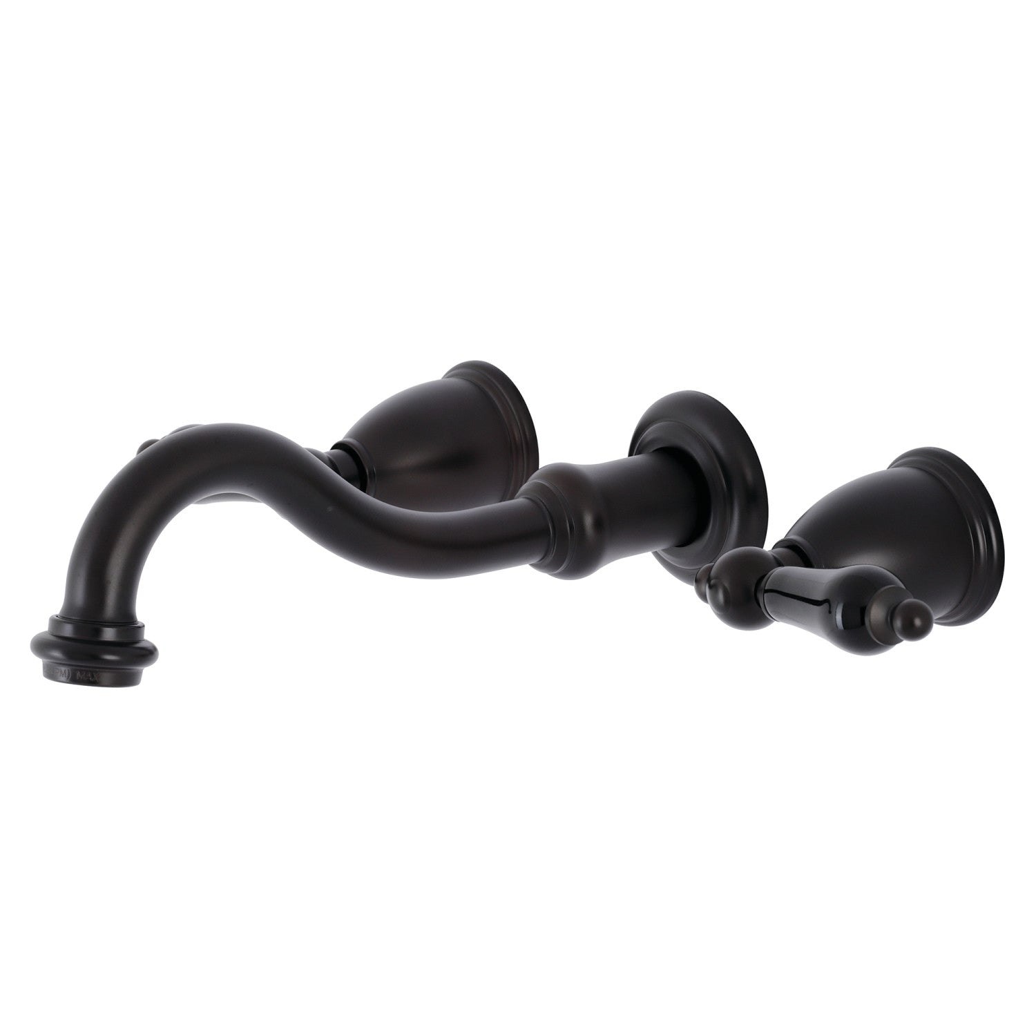 Kingston Heirloom KS3125PKL - Duchess Double-Handle 3-Hole Wall Mount Bathroom Faucet, Oil Rubbed Bronze