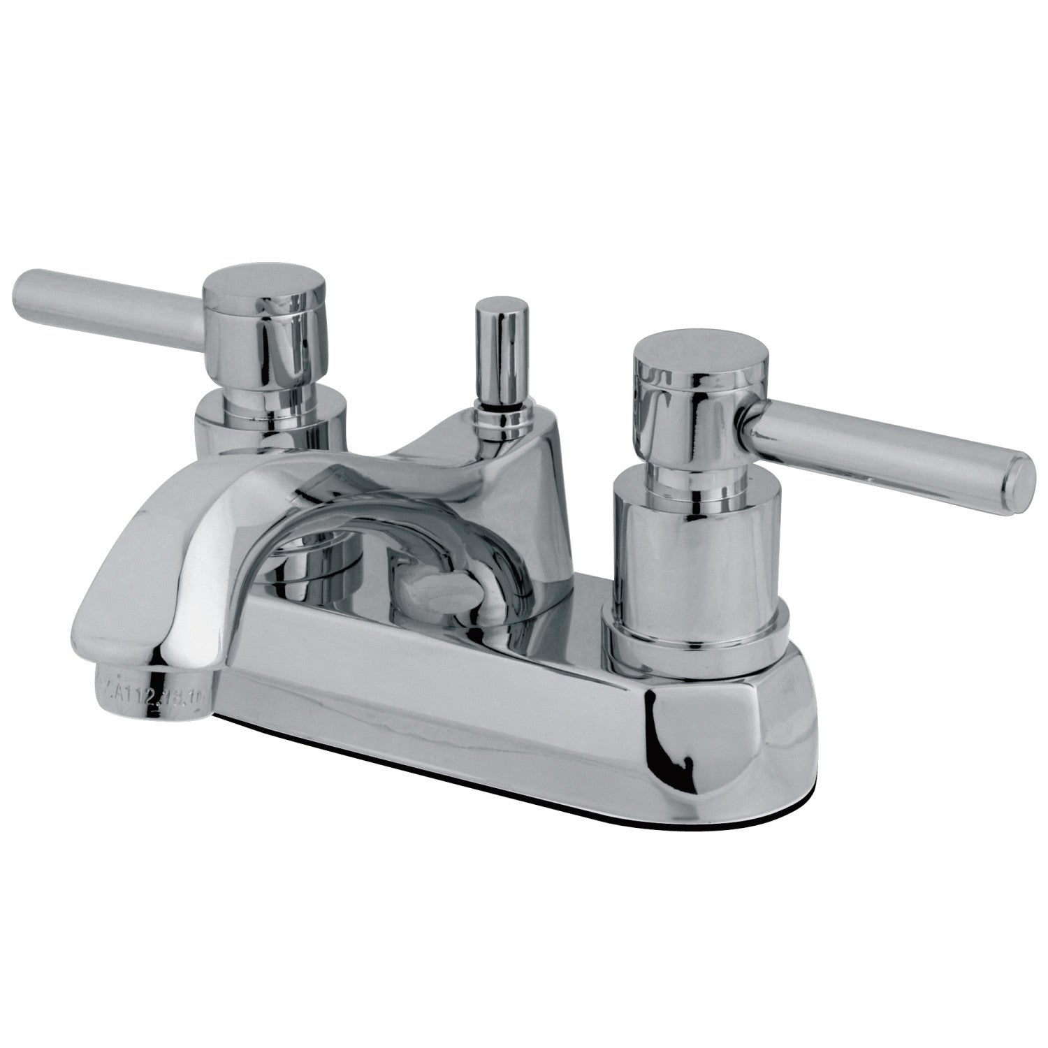 Kingston Tulare KS4261DL - Concord Double-Handle 3-Hole Deck Mount 4-Inch Centerset Bathroom Faucet with Brass Pop-Up, Polished Chrome