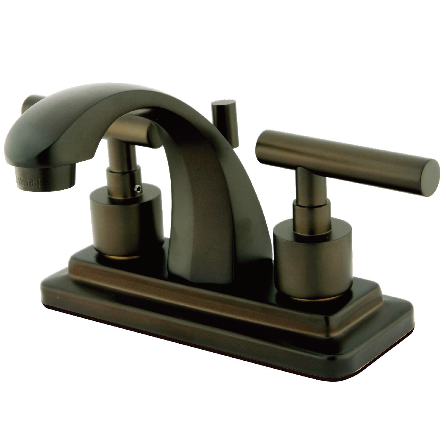 Kingston Sona KS4645CML - Manhattan Double-Handle 3-Hole Deck Mount 4-Inch Centerset Bathroom Faucet with Brass Pop-Up, Oil Rubbed Bronze