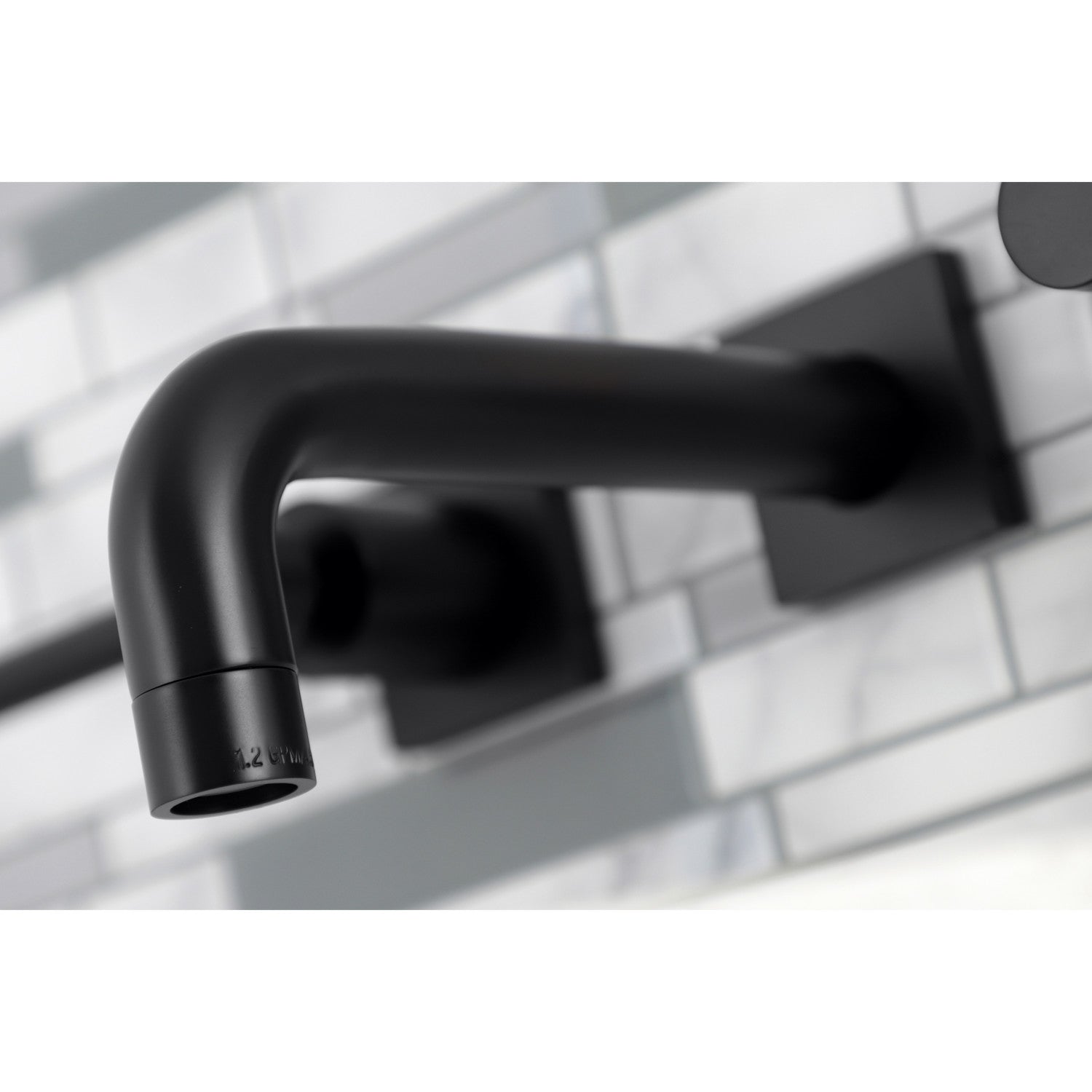 Kingston Sona KS6120DL - Concord Double-Handle 3-Hole Wall Mount Bathroom Faucet, Matte Black — thumbnail 3
