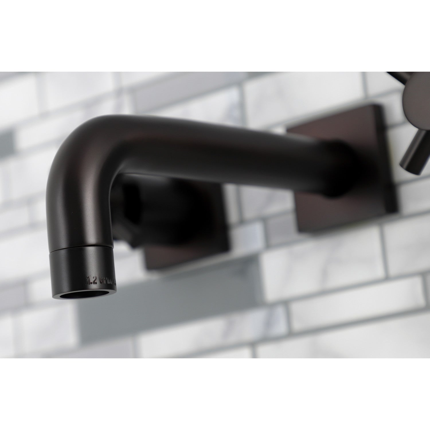 Kingston Sona KS6125DX - Concord Double-Handle 3-Hole Wall Mount Bathroom Faucet, Oil Rubbed Bronze — thumbnail 3