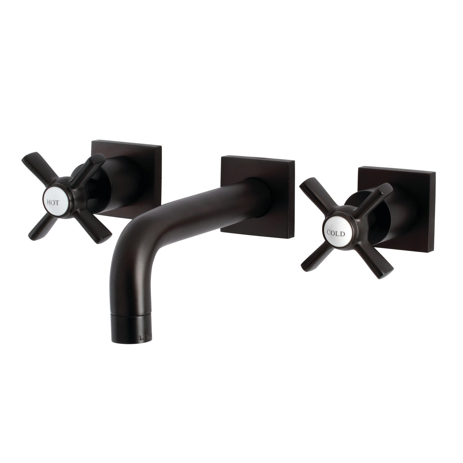 Kingston Sona KS6125ZX - Millennium Double-Handle 3-Hole Wall Mount Bathroom Faucet, Oil Rubbed Bronze