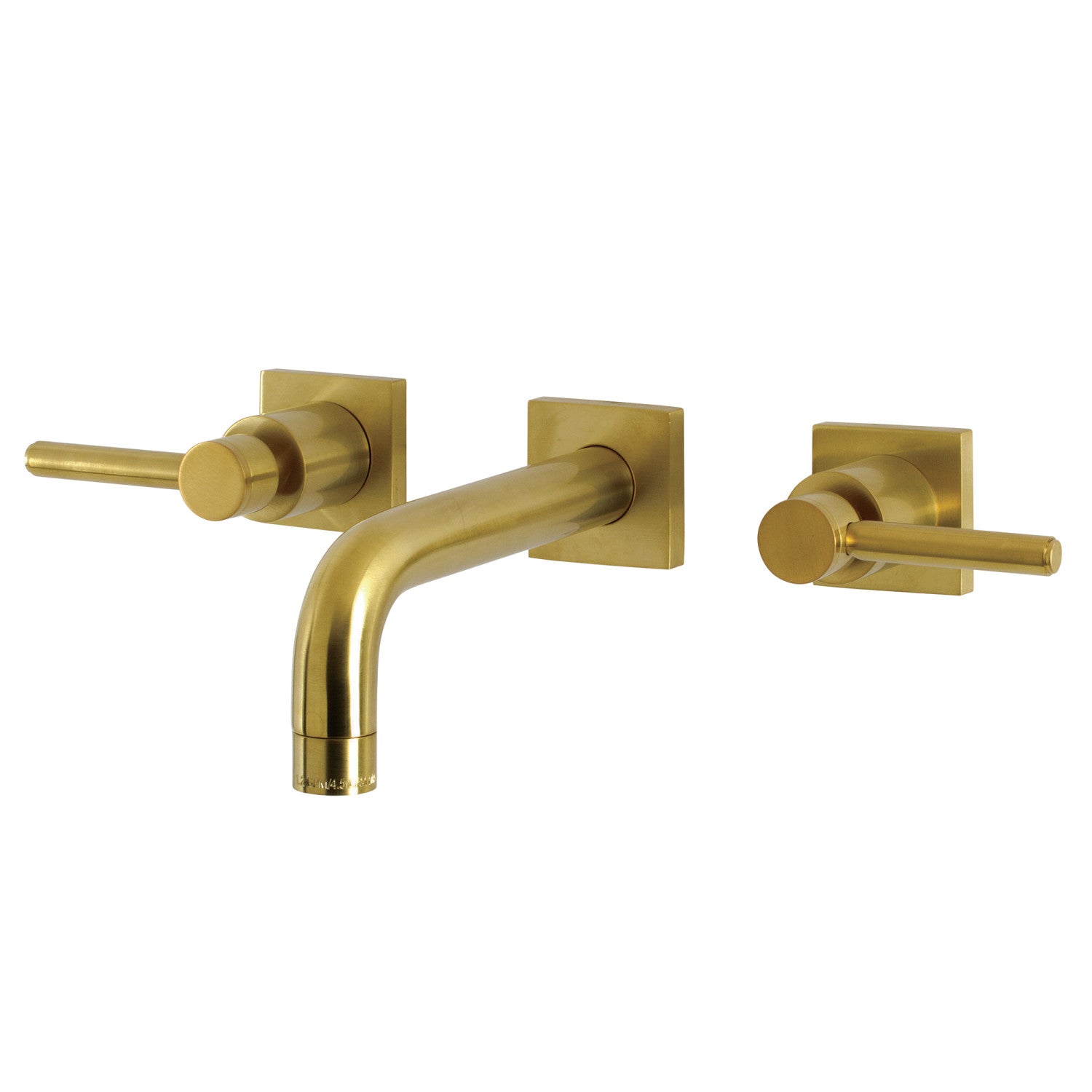 Kingston Sona KS6127DL - Concord Double-Handle 3-Hole Wall Mount Bathroom Faucet, Brushed Brass