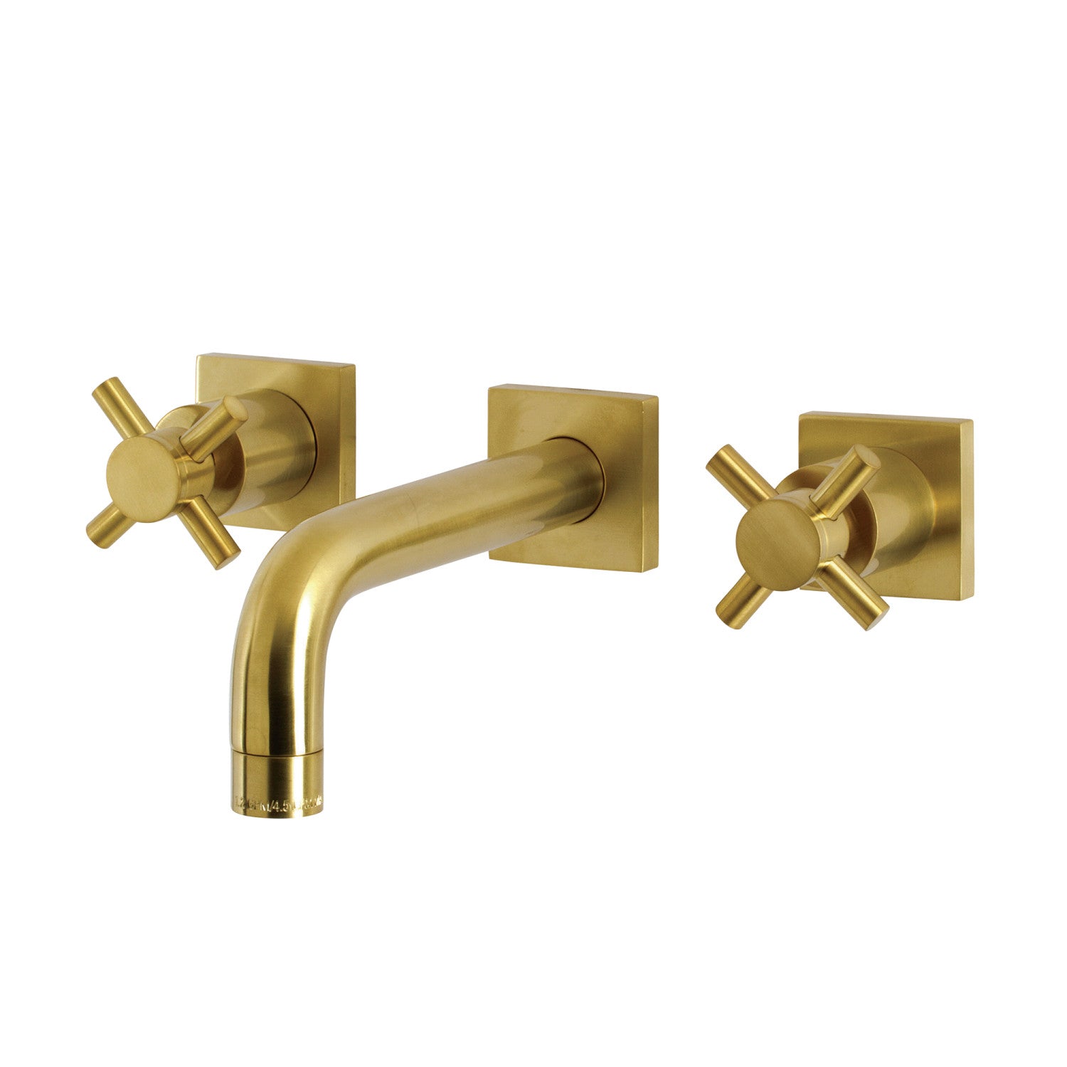Kingston Sona KS6127DX - Concord Double-Handle 3-Hole Wall Mount Bathroom Faucet, Brushed Brass
