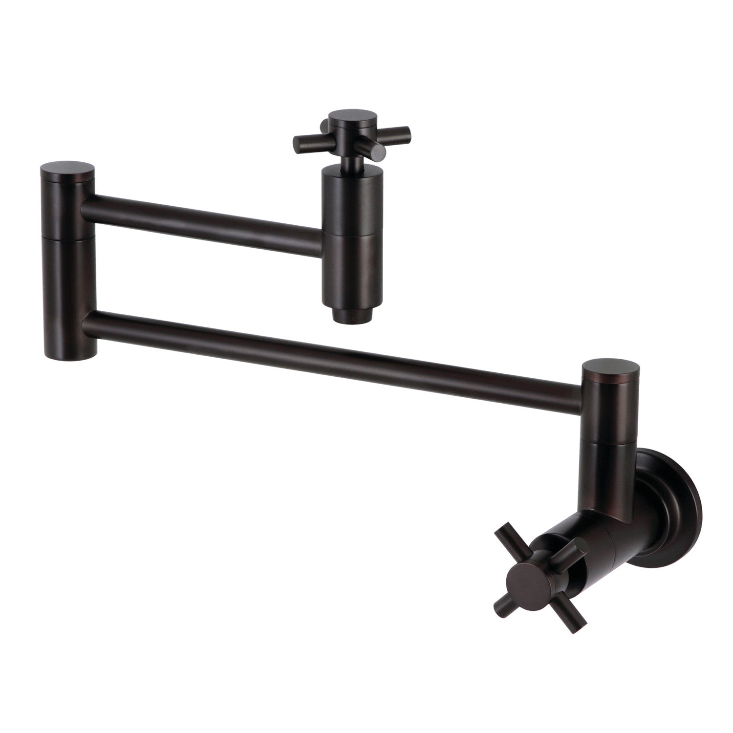 Kingston Sona KS8105DX - Concord Two-Handle 1-Hole Wall Mount Pot Filler Faucet, Oil Rubbed Bronze