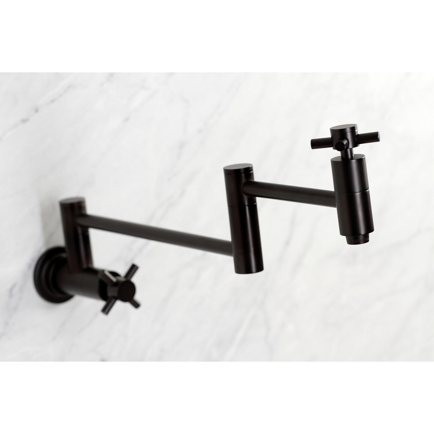 Kingston Sona KS8105DX - Concord Two-Handle 1-Hole Wall Mount Pot Filler Faucet, Oil Rubbed Bronze — thumbnail 3