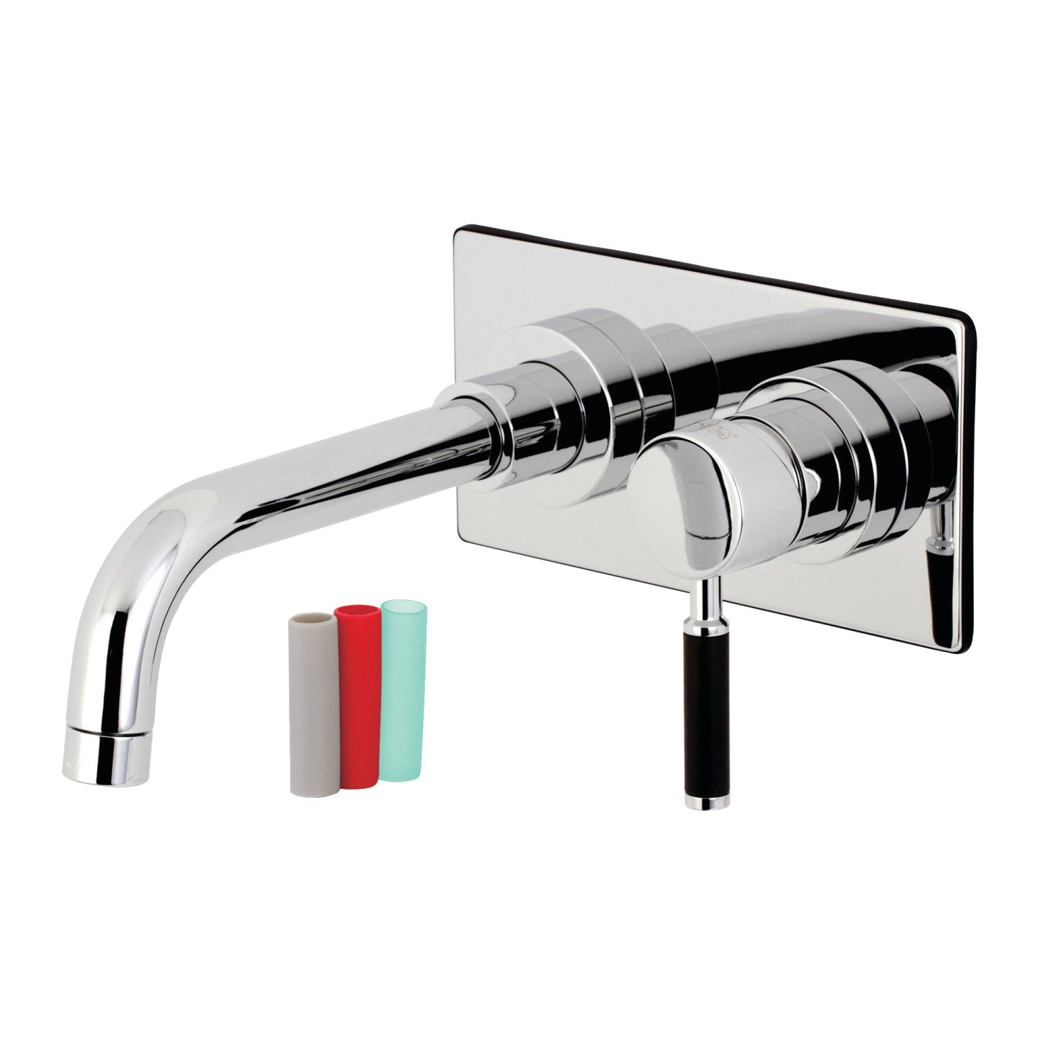 Kingston Sona KS8111DKL - Kaiser Single-Handle 2-Hole Wall Mount Bathroom Faucet, Polished Chrome — image 1