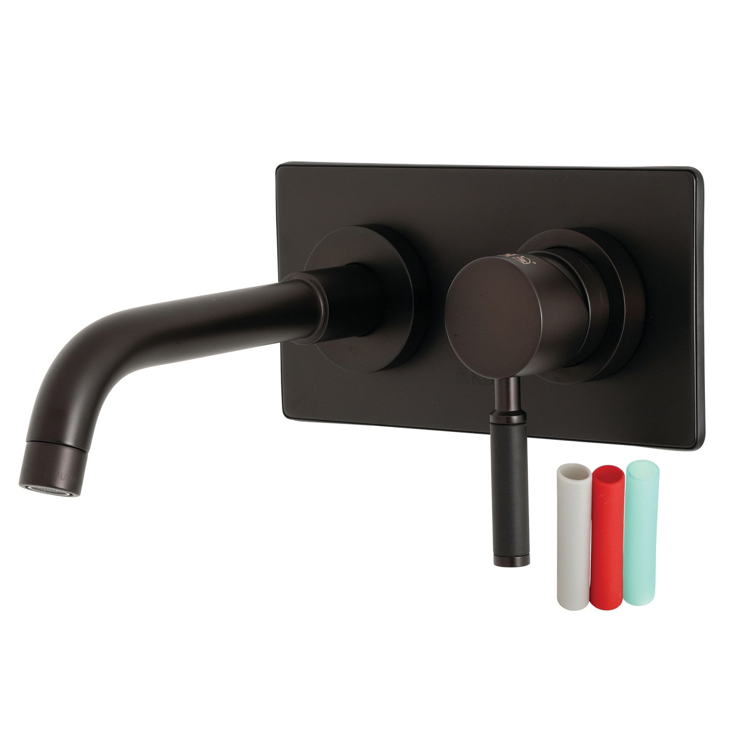 Kingston Sona KS8115DKL - Kaiser Single-Handle 2-Hole Wall Mount Bathroom Faucet, Oil Rubbed Bronze