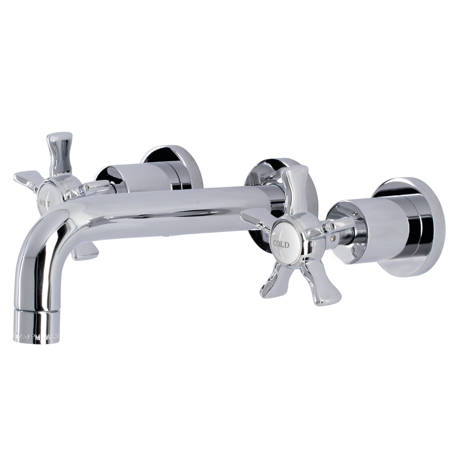Kingston Sona KS8121NX - Hamilton Double-Handle 3-Hole Wall Mount Bathroom Faucet, Polished Chrome