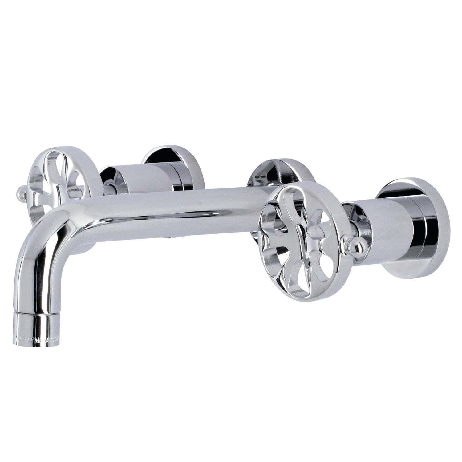 Kingston Sona KS8121RX - Belknap Double-Handle 3-Hole Wall Mount Bathroom Faucet, Polished Chrome