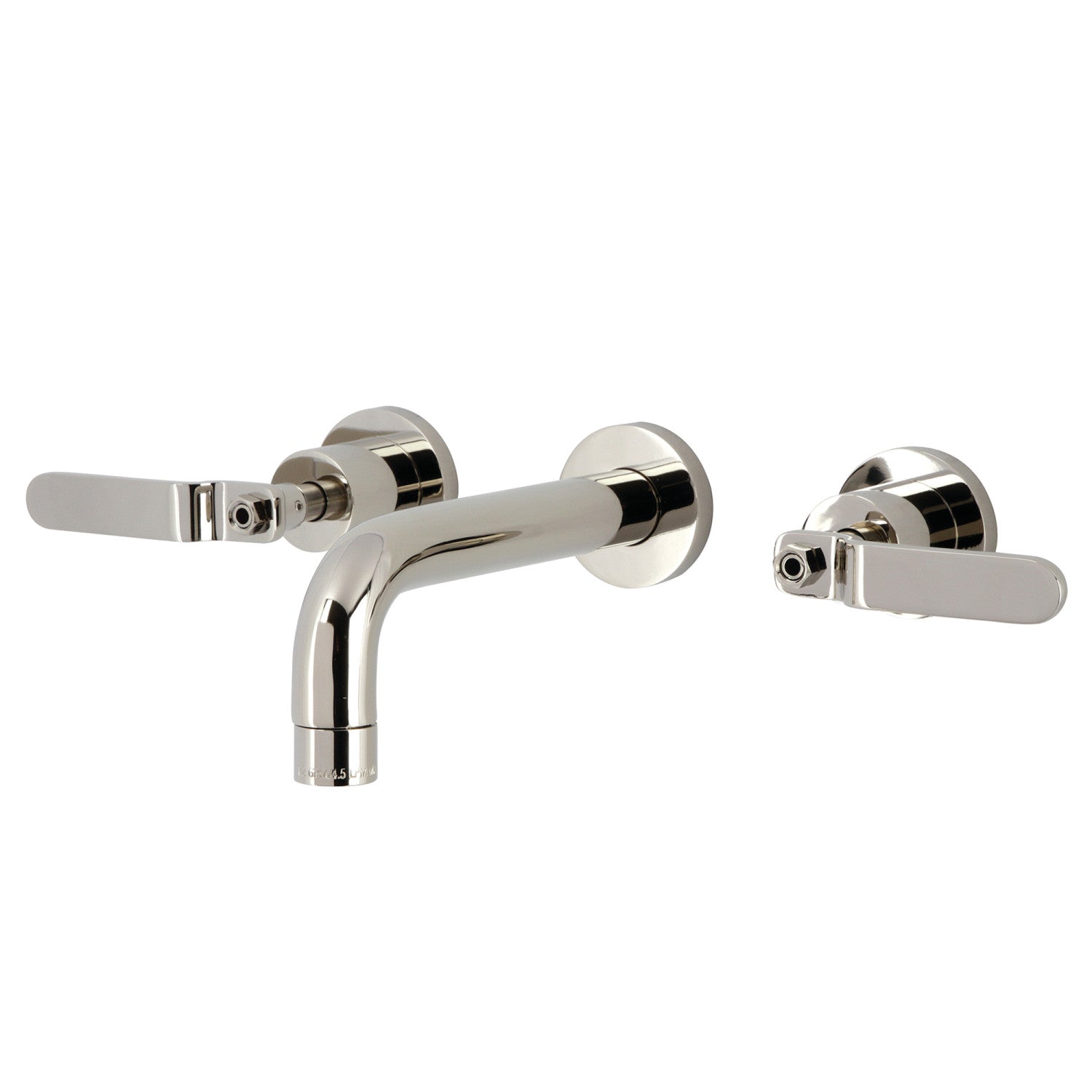 Kingston Sona KS8126KL - Whitaker Double-Handle 3-Hole Wall Mount Bathroom Faucet, Polished Nickel