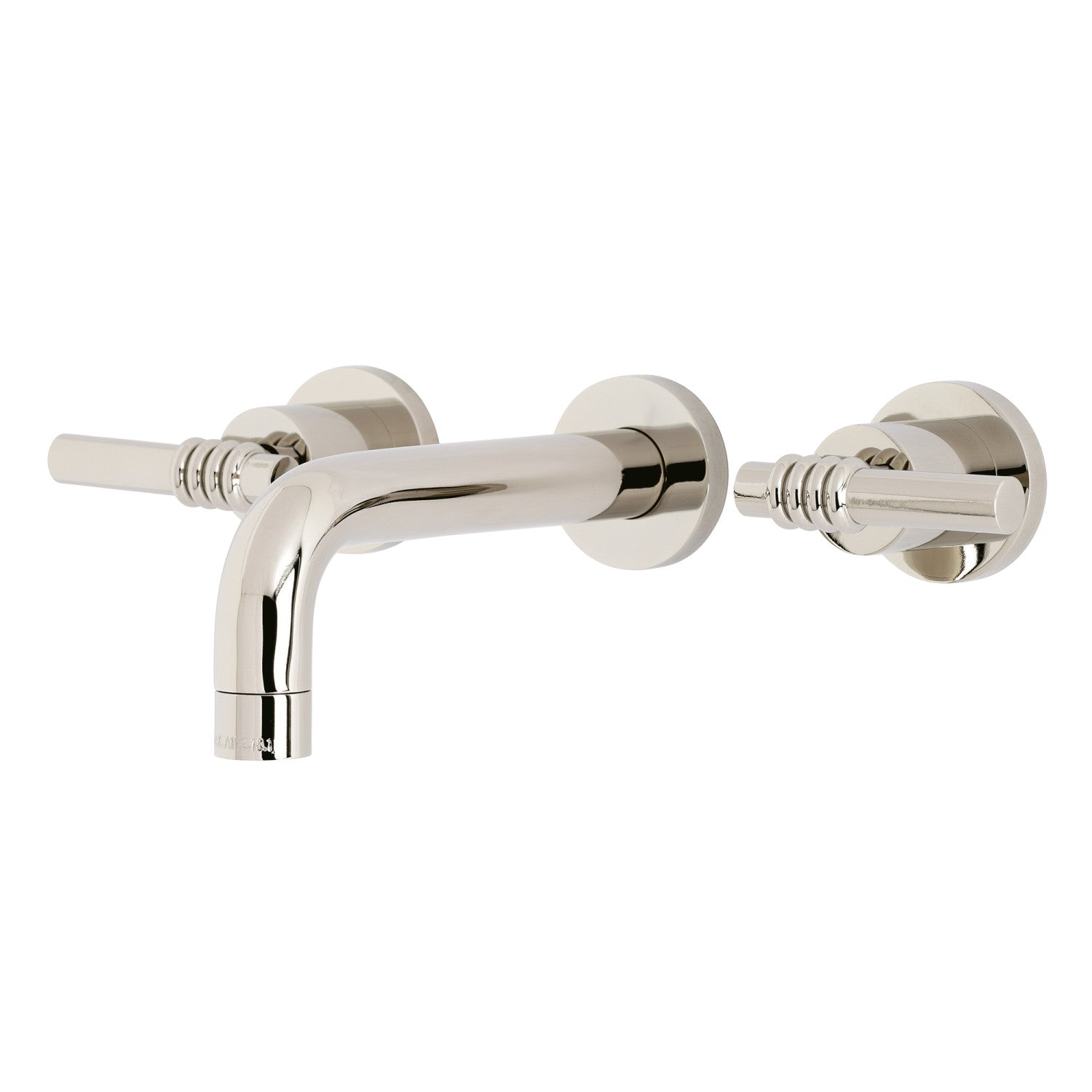 Kingston Sona KS8126ML - Milano Double-Handle 3-Hole Wall Mount Bathroom Faucet, Polished Nickel