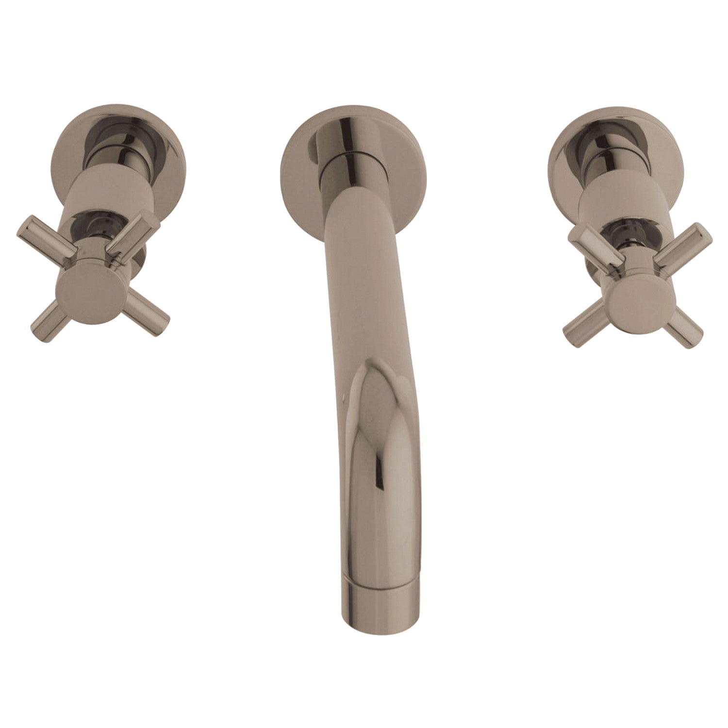 Kingston Sona KS8128DX - Concord Double-Handle 3-Hole Wall Mount Bathroom Faucet, Brushed Nickel