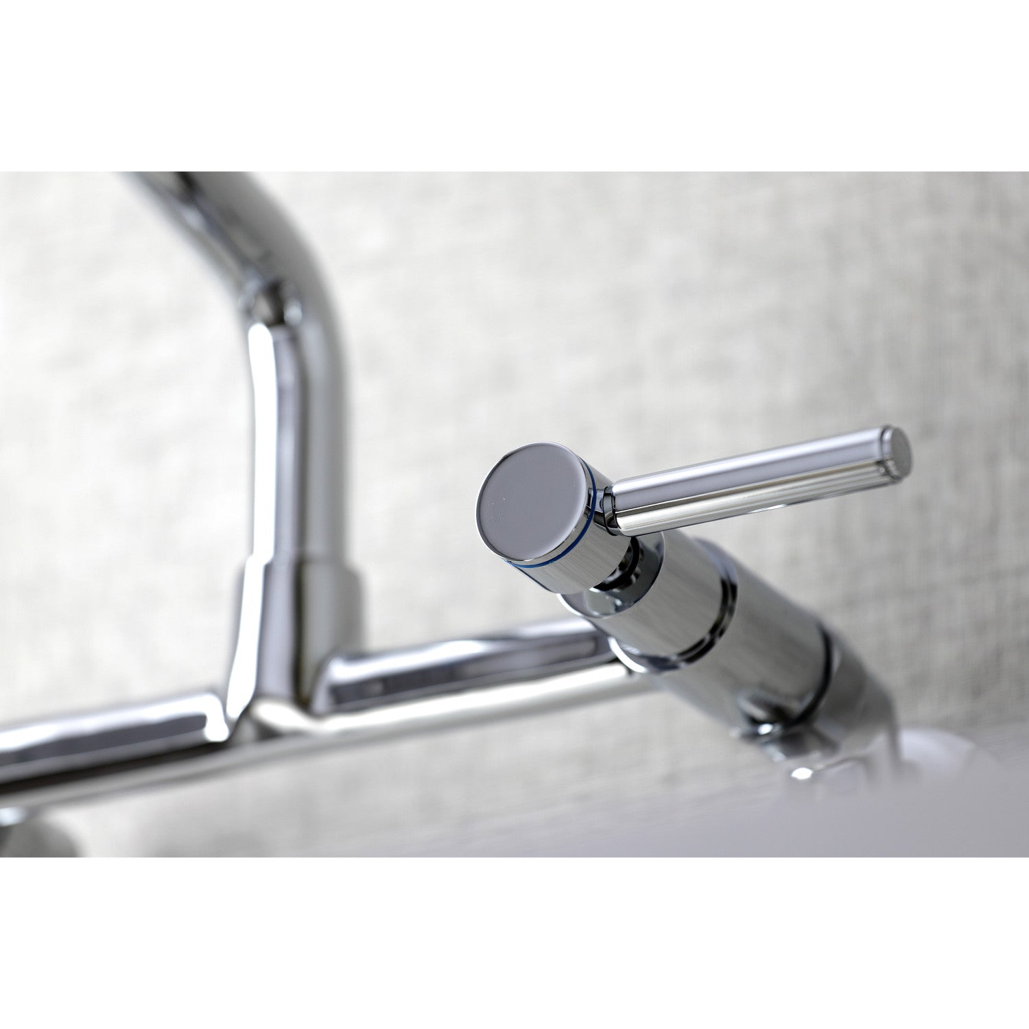 Kingston Sona KS823C - Concord Two-Handle 2-Hole Wall Mount Bridge Kitchen Faucet, Polished Chrome — thumbnail 2