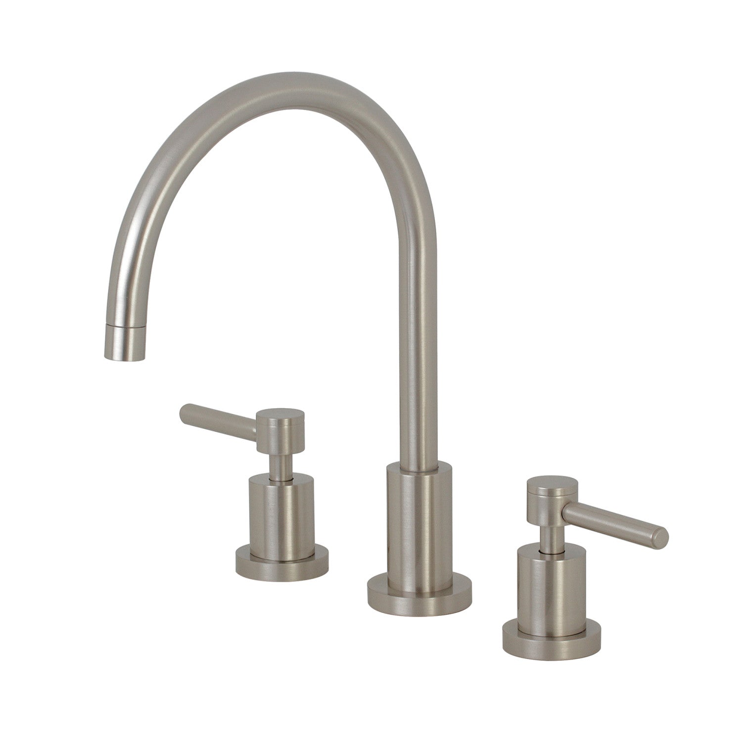 Kingston Sona KS8728DLLS - Concord Double-Handle 3-Hole Widespread Kitchen Faucet, Brushed Nickel