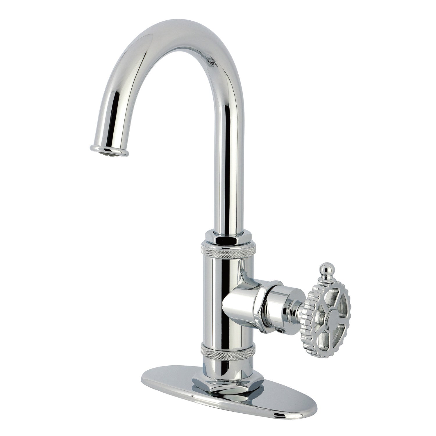 Kingston Sona KSD8501CG - Fuller One-Handle 1-Hole Deck Mount Bar Faucet, Polished Chrome