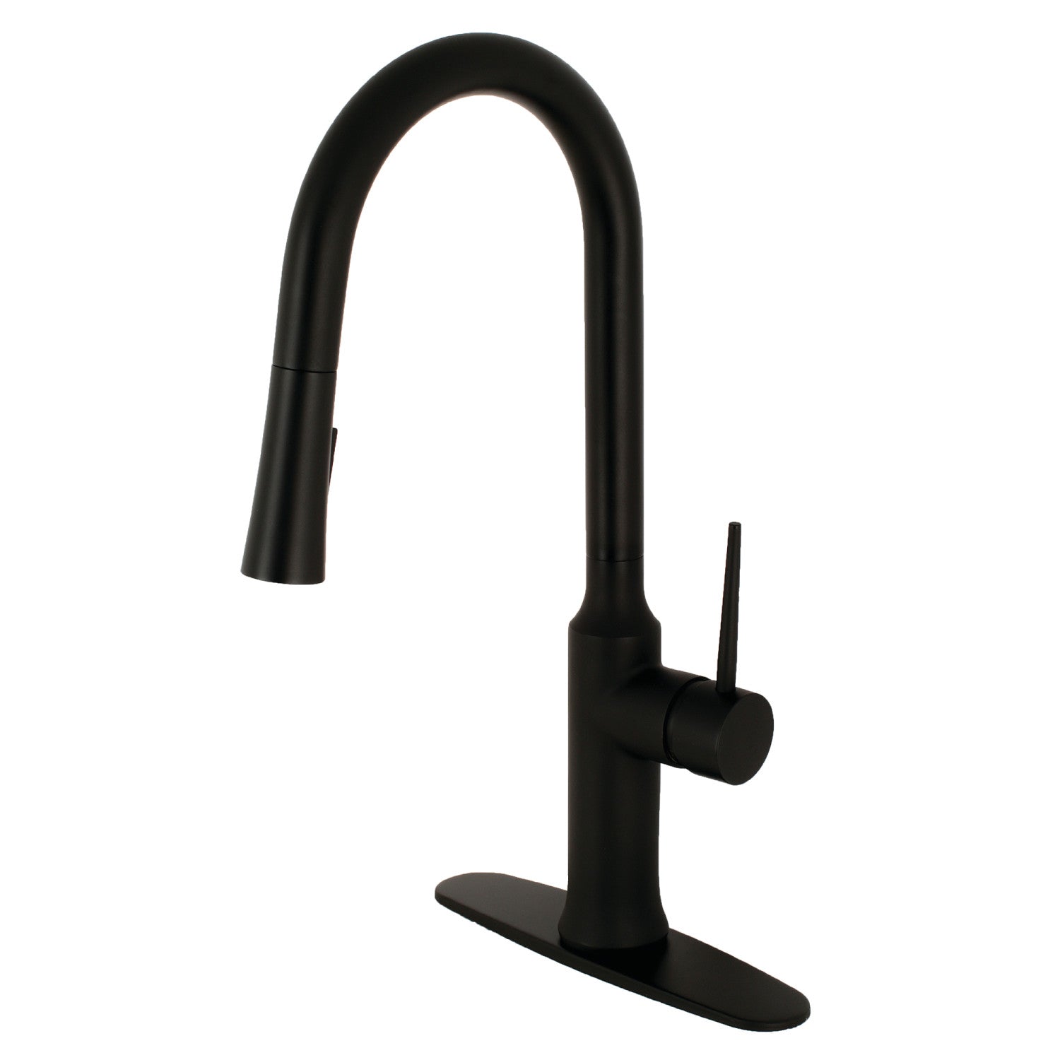 Kingston Sona LS2720NYL - New York Single-Handle Pull-Down Kitchen Faucet, Matte Black
