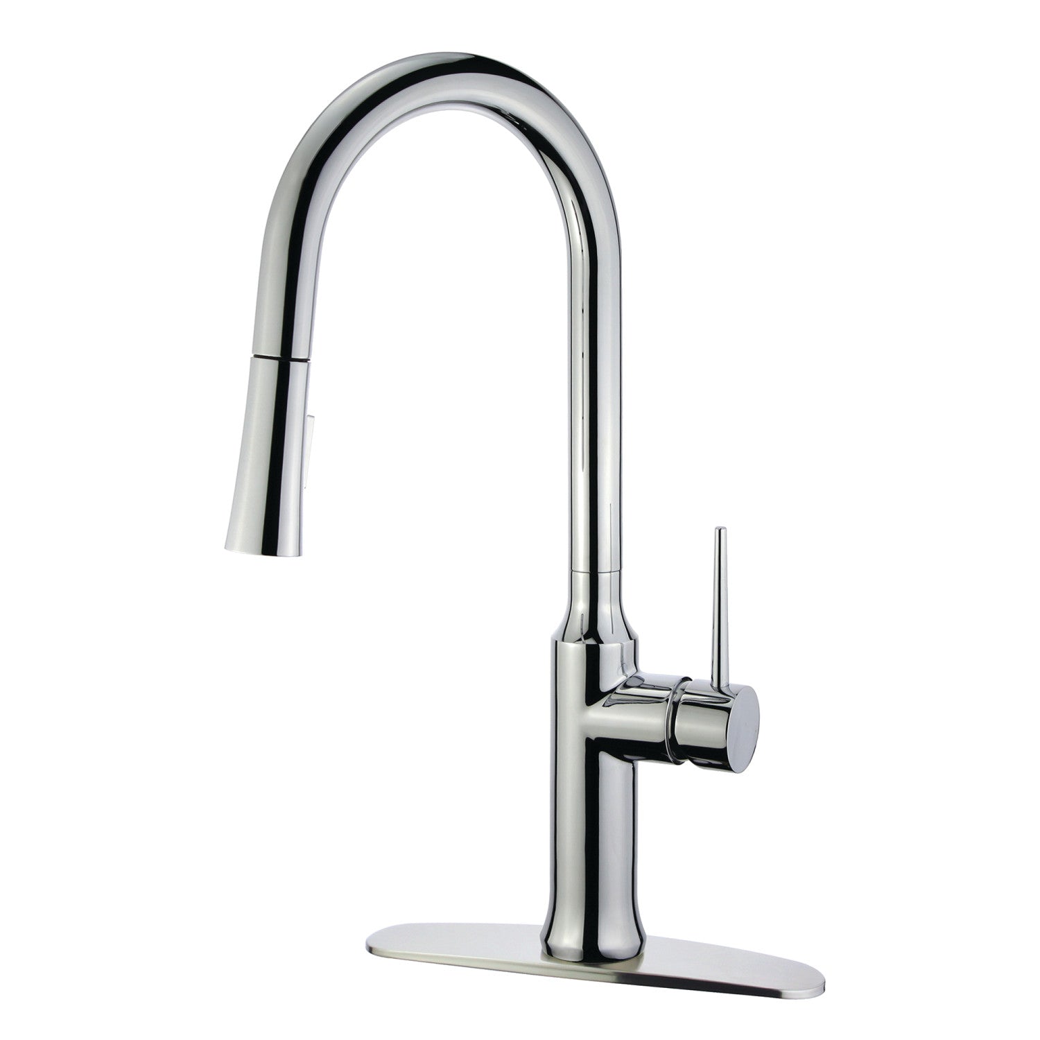 Kingston Sona LS2721NYL - New York Single-Handle Pull-Down Kitchen Faucet, Polished Chrome
